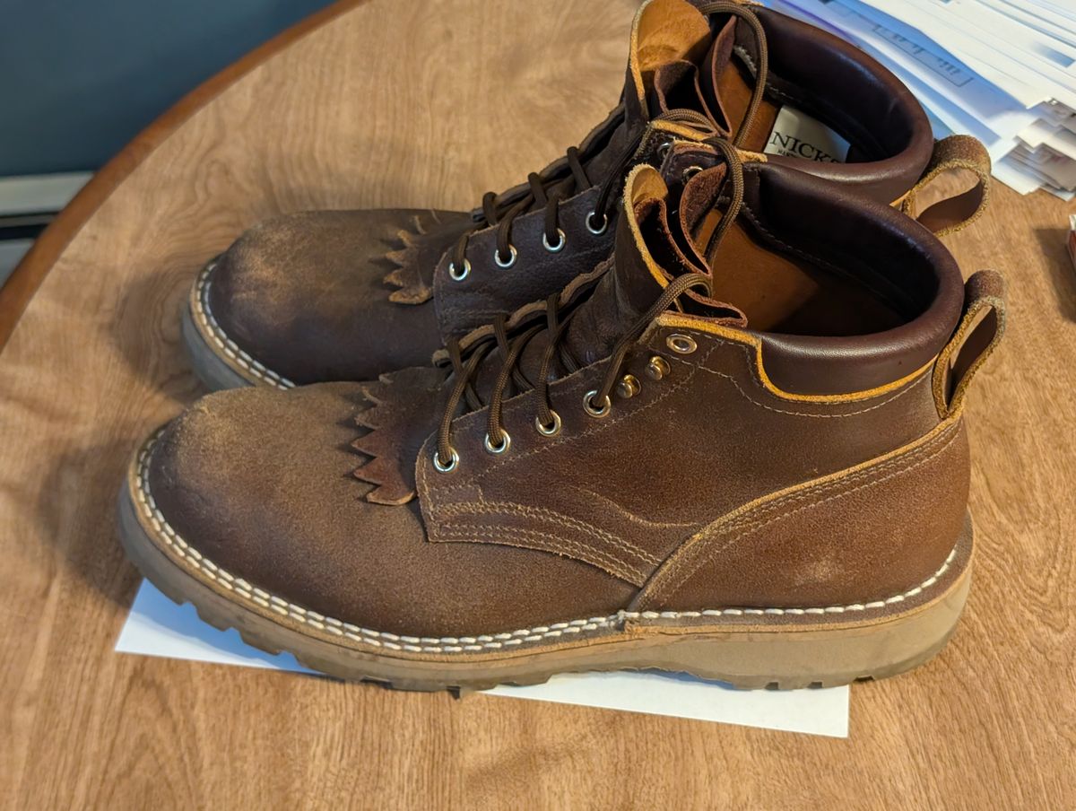 Photo by ilkhan on November 1, 2025 of the Nicks Ridgeline Hiking Boot in Nicks / Horween Spokane Honey waxout.