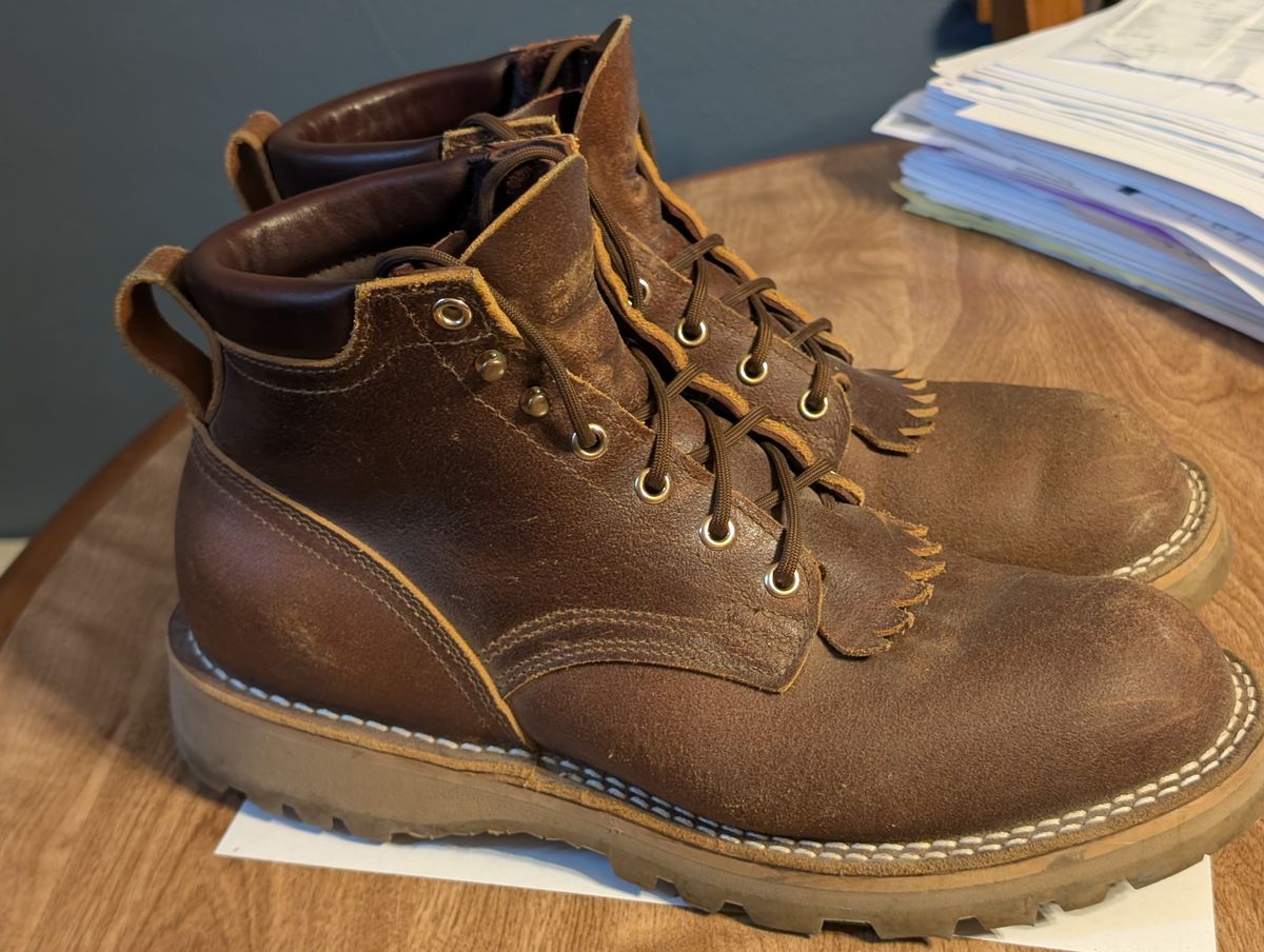 Photo by ilkhan on November 1, 2025 of the Nicks Ridgeline Hiking Boot in Nicks / Horween Spokane Honey waxout.