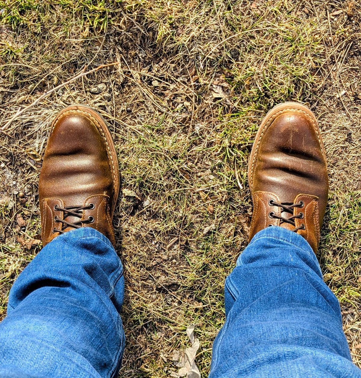Photo by patina_colada on March 12, 2025 of the White's MP-M1 in Horween Cinnamon Waxed Flesh.