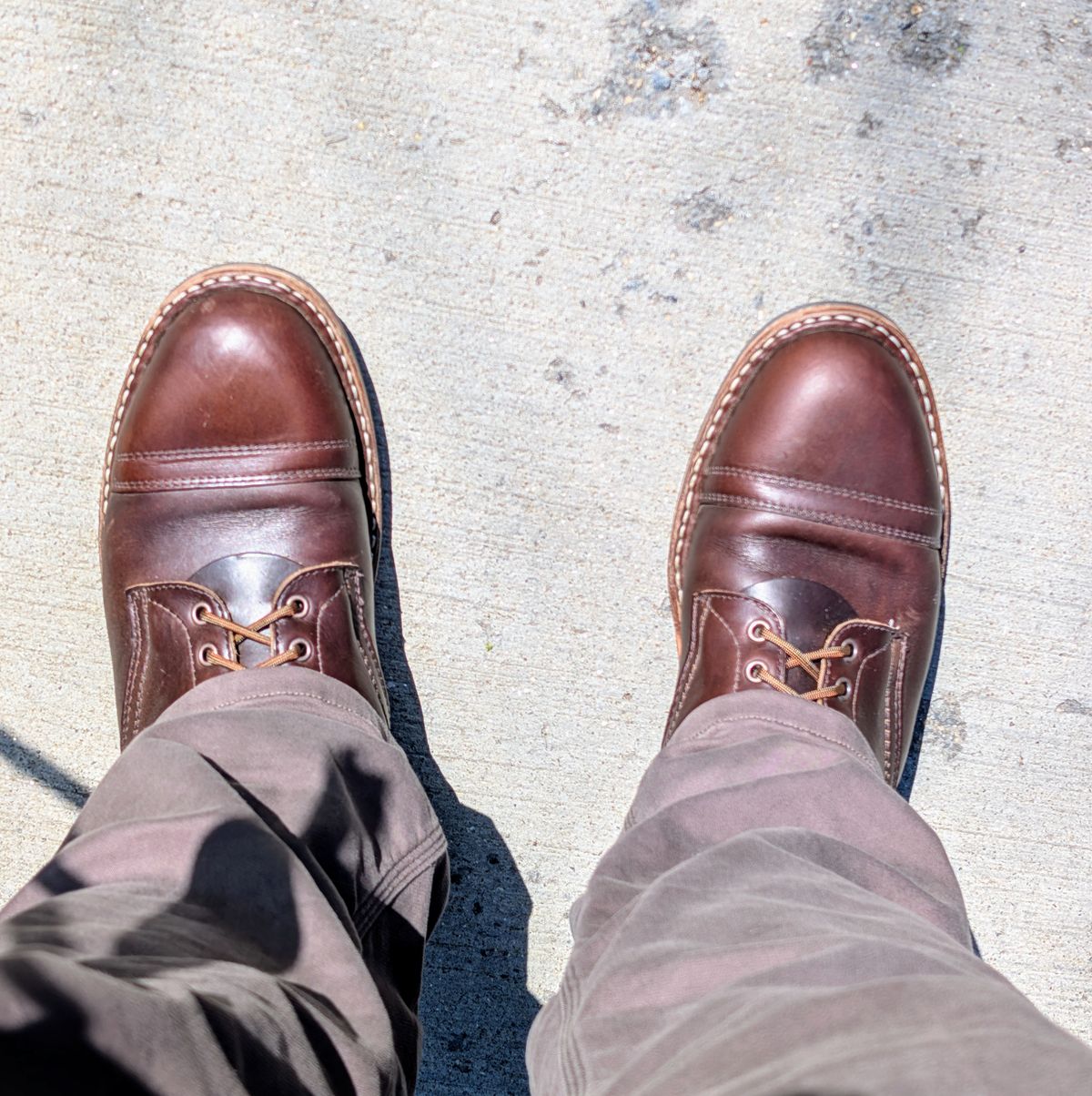 Photo by patina_colada on April 21, 2025 of the White's MP-M1TC in Horween Brown Chromexcel.
