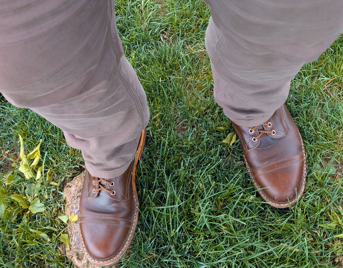 Photo by patina_colada on May 19, 2025 of the White's MP-M1TC in Horween Brown Chromexcel.
