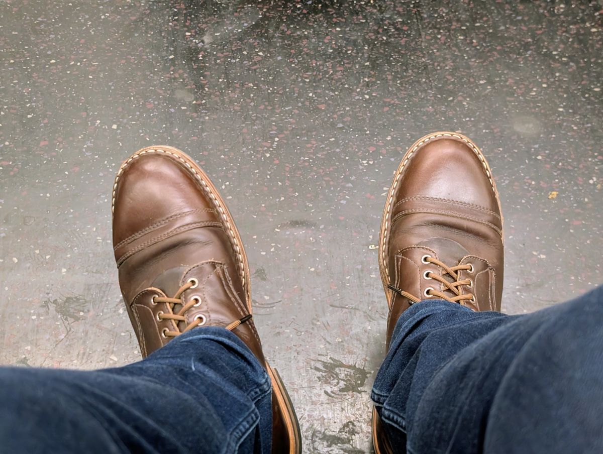 Photo by patina_colada on September 12, 2025 of the White's MP-M1TC in Horween Brown Chromexcel.