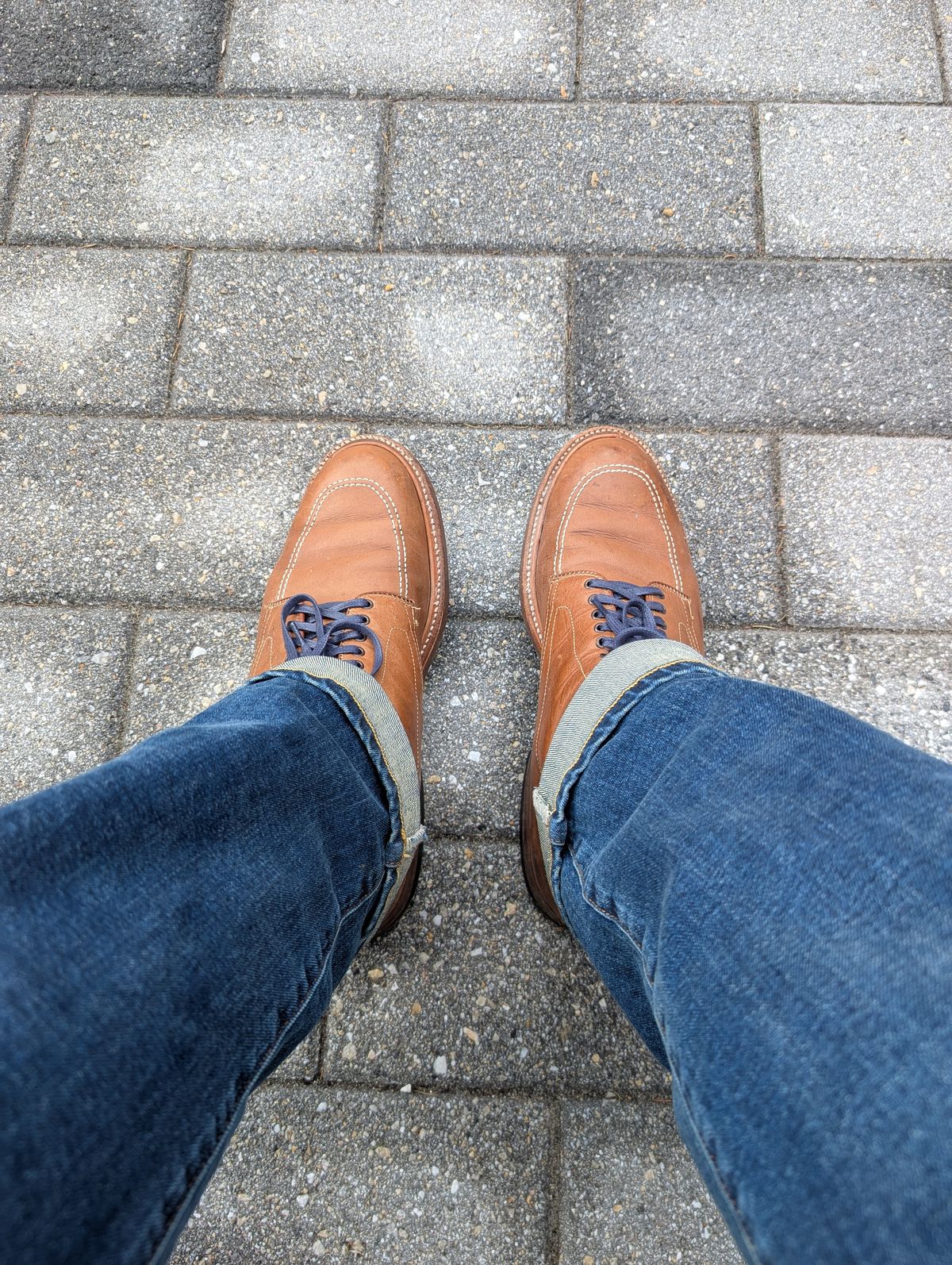 Photo by patina_colada on March 16, 2025 of the Alden Indy Boot in Horween Natural Chromexcel.