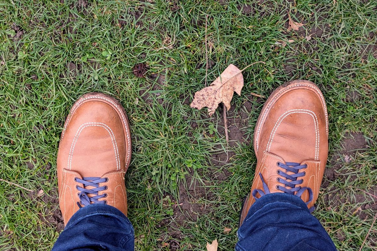 Photo by patina_colada on April 11, 2025 of the Alden Indy Boot in Horween Natural Chromexcel.