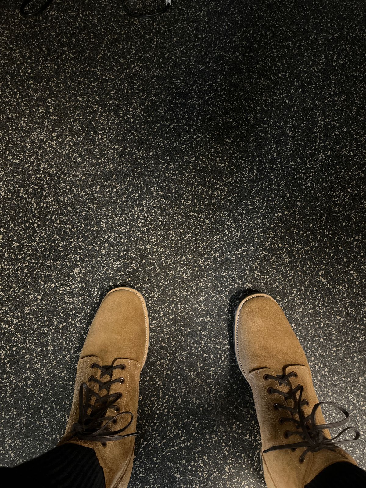Photo by patinainprogress on June 12, 2025 of the Luosjiet Boondockers in German Roughout.