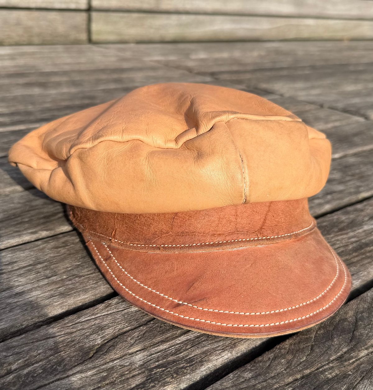 Photo by milokolb on February 4, 2026 of the Milo Kolb Hat in Guidi Culatta Horsebutt & Natural Veg Tan Calf.