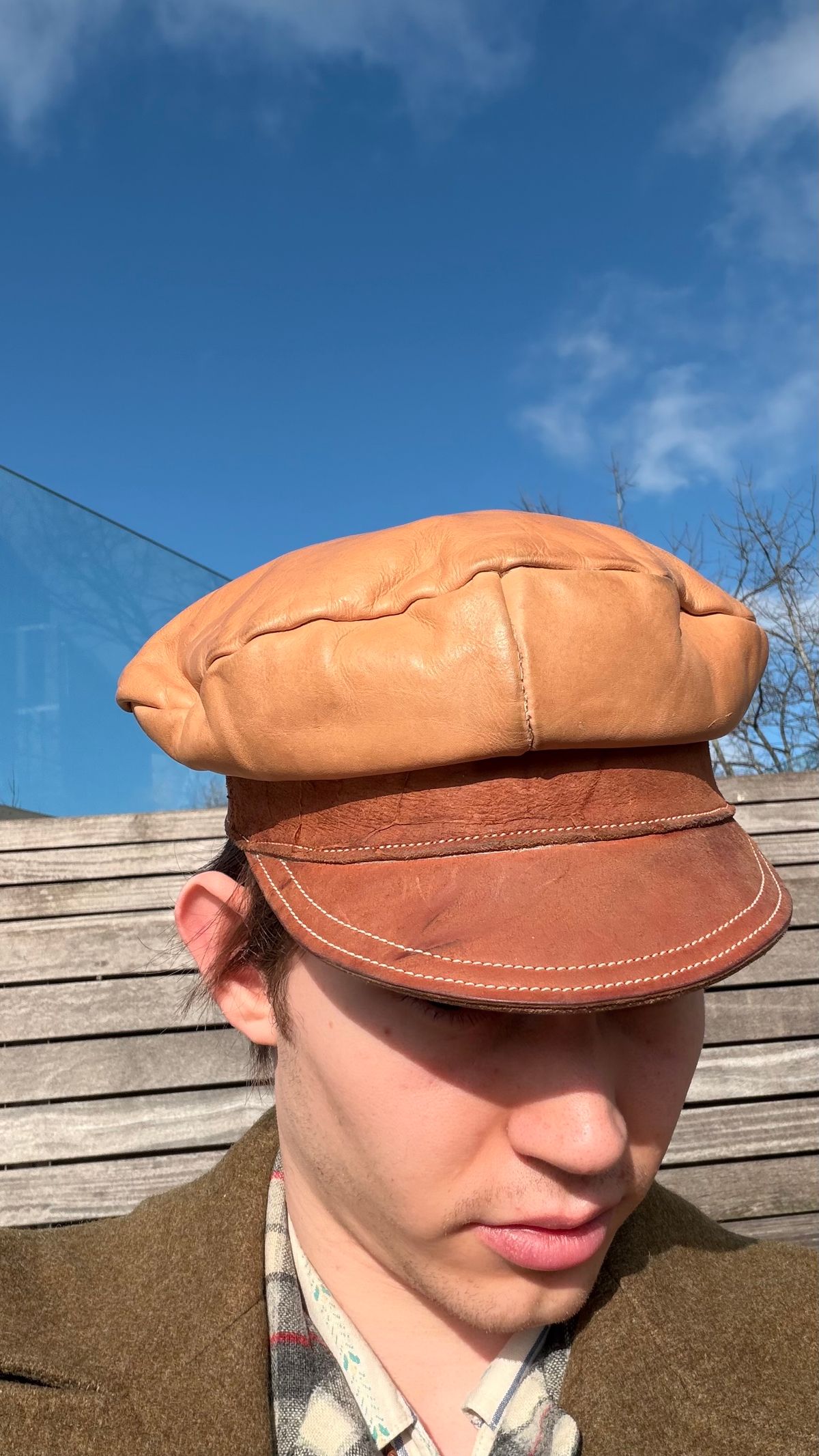 Photo by milokolb on February 4, 2026 of the Milo Kolb Hat in Guidi Culatta Horsebutt & Natural Veg Tan Calf.