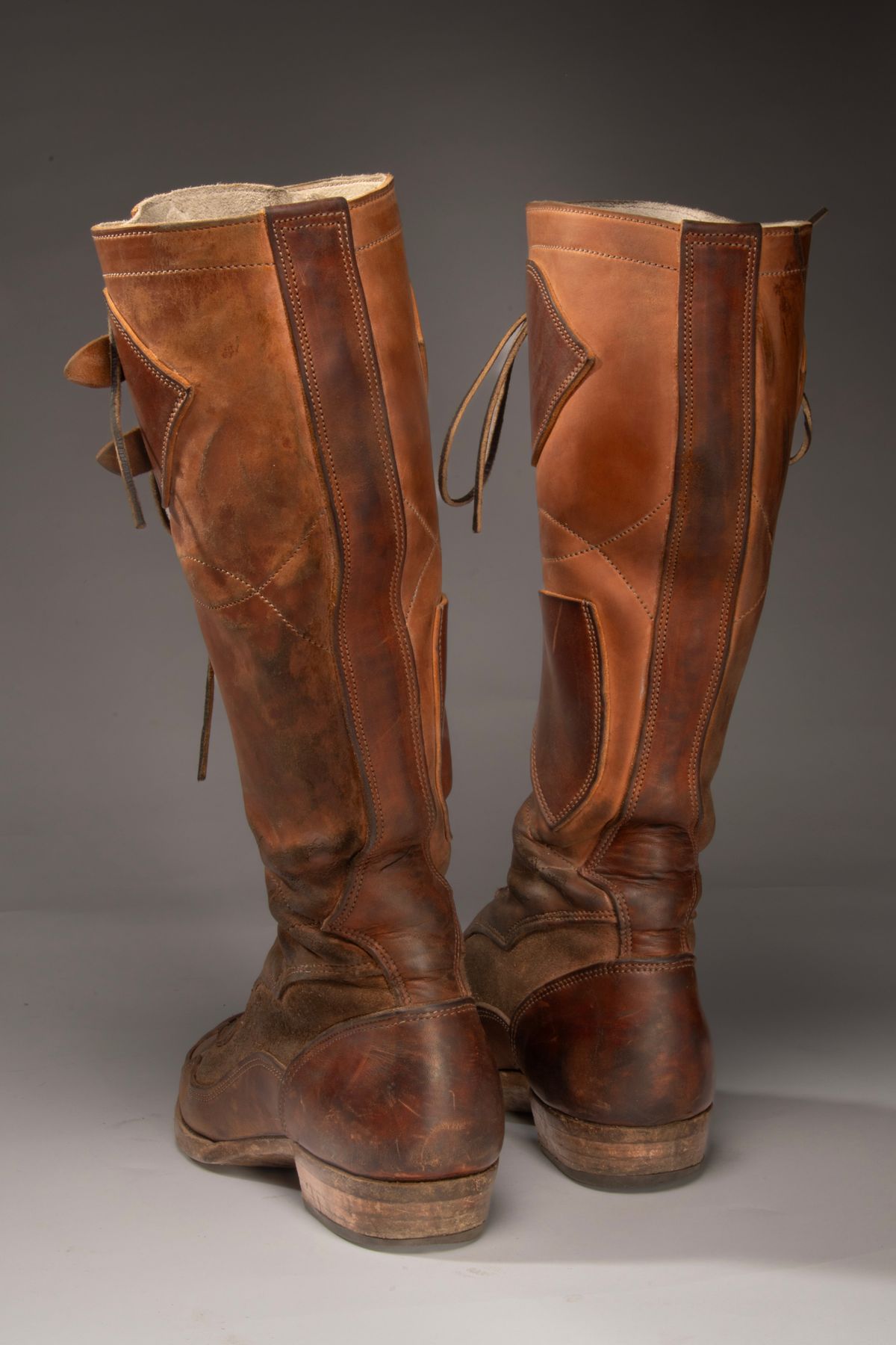 Photo by milokolb on November 1, 2025 of the Milo Kolb Tall Derby Boots in Guidi Flower Culatta Whiskey.