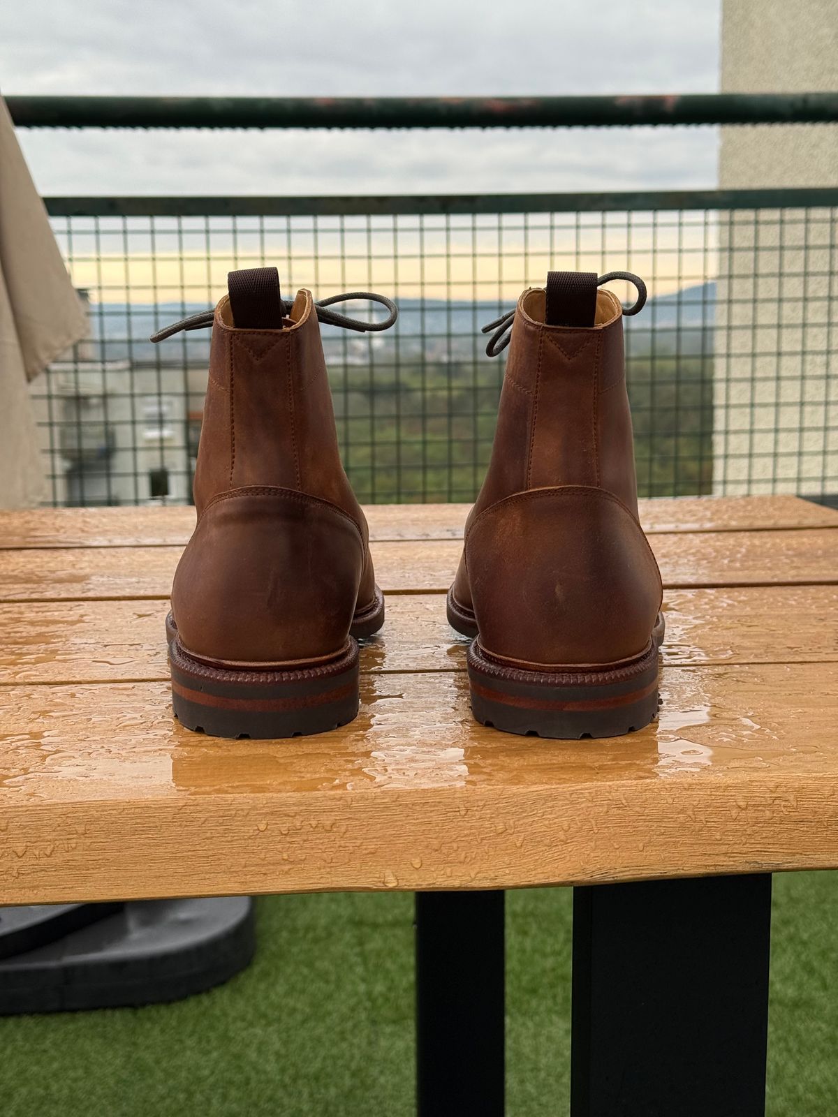 Photo by switchtrue on October 1, 2025 of the Meermin Jumper Boot in Tobacco Waxy Shell Cordovan.