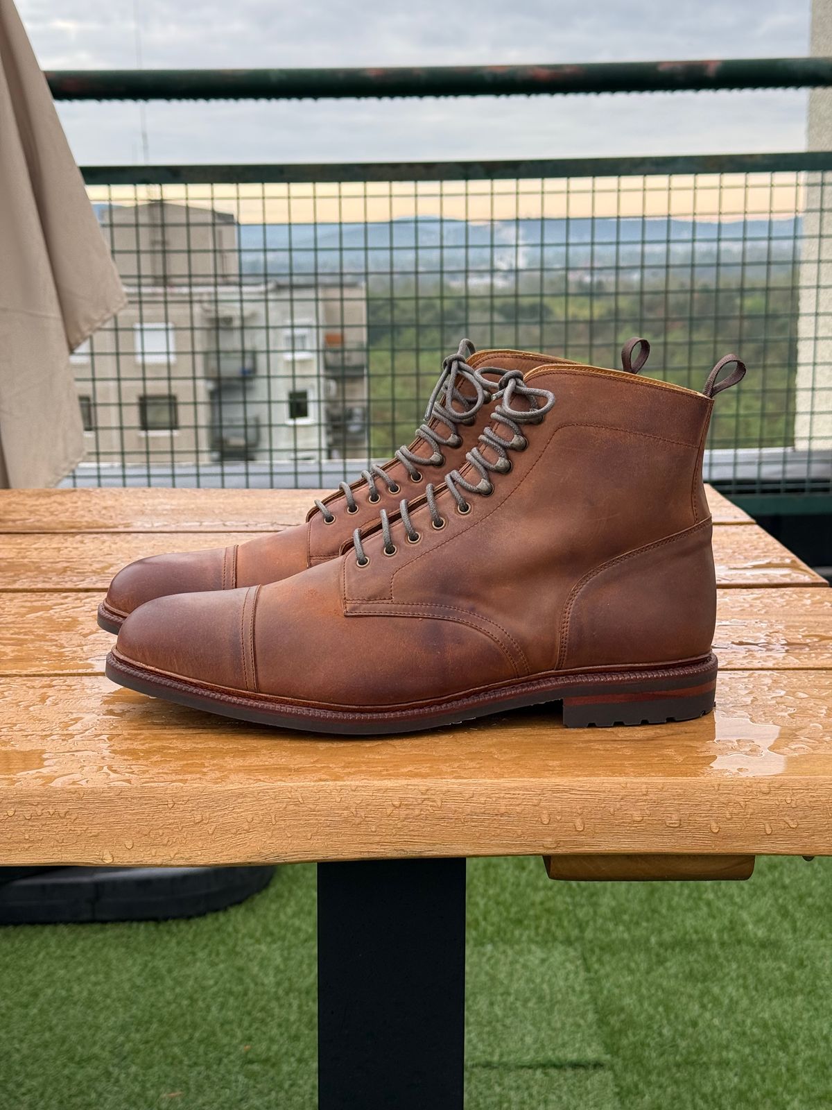 Photo by switchtrue on October 1, 2025 of the Meermin Jumper Boot in Tobacco Waxy Shell Cordovan.