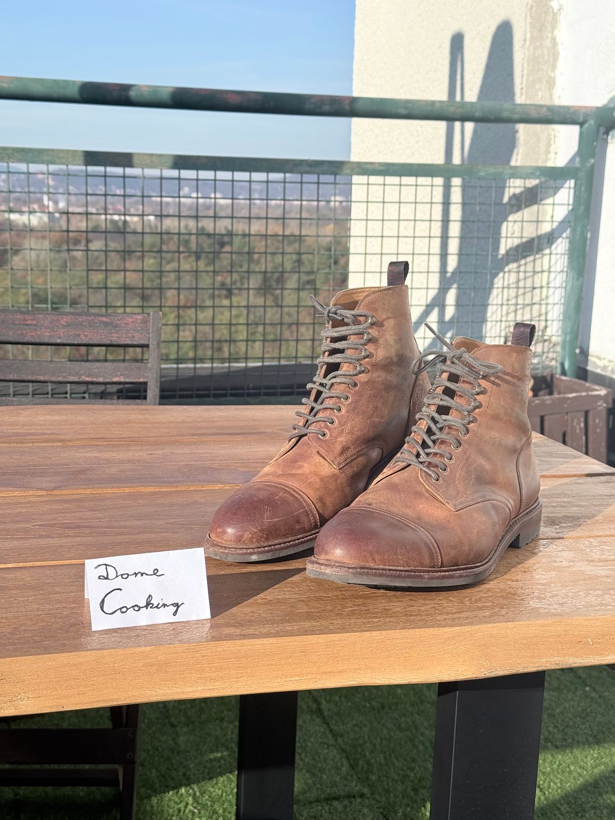 Photo by switchtrue on November 5, 2025 of the Meermin Jumper Boot in Tobacco Waxy Shell Cordovan.