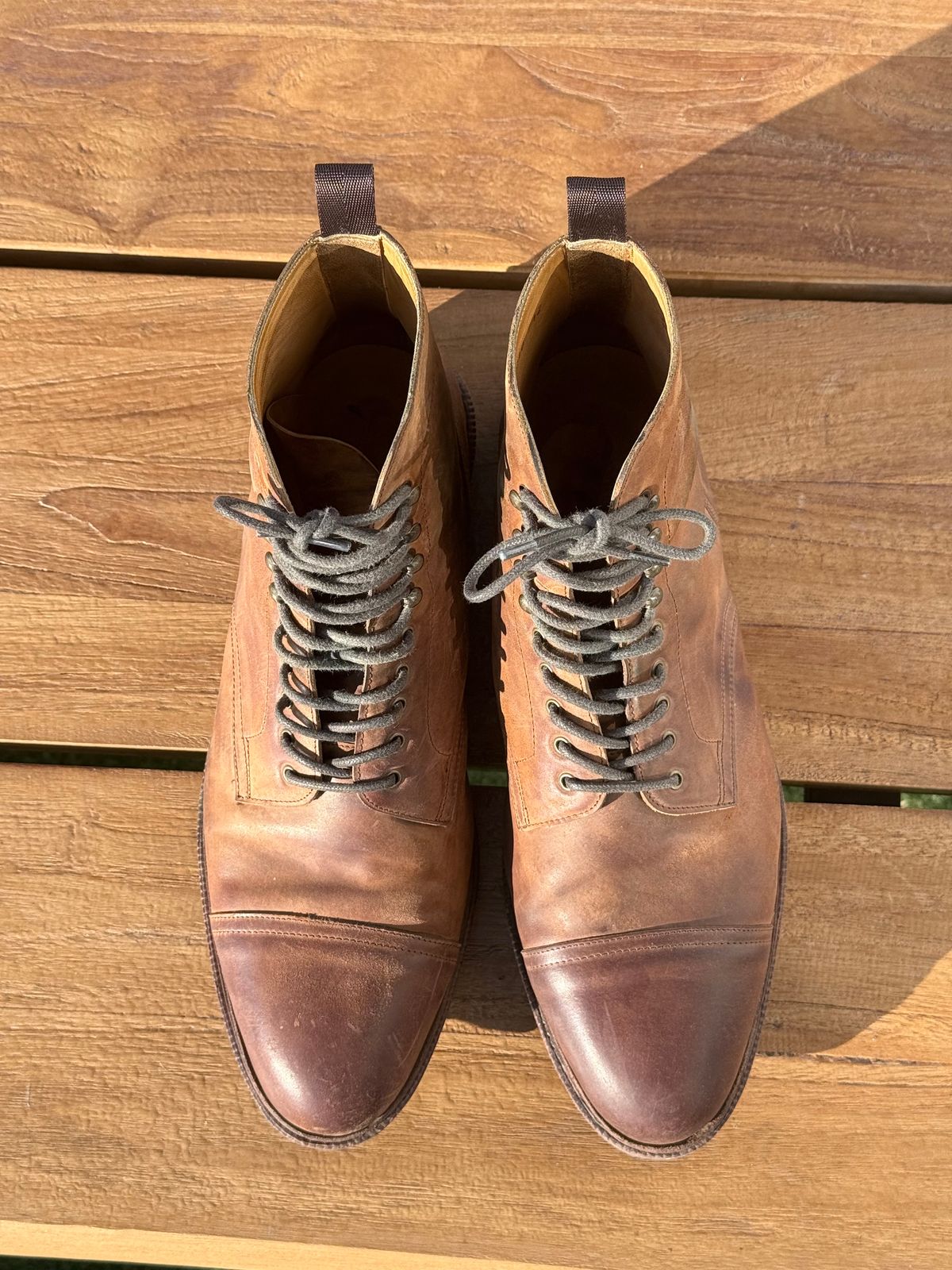 Photo by switchtrue on November 5, 2025 of the Meermin Jumper Boot in Tobacco Waxy Shell Cordovan.