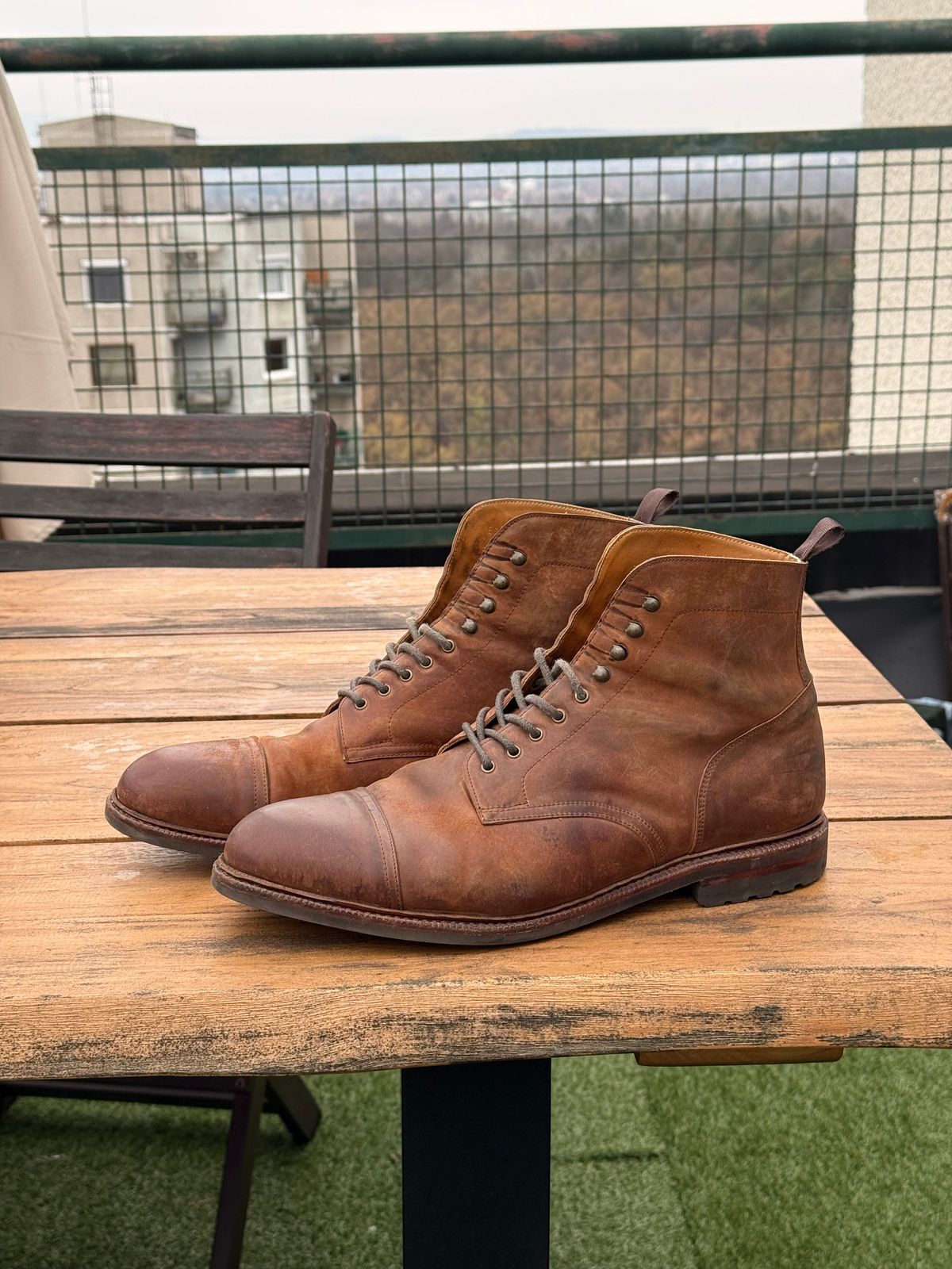 Photo by switchtrue on December 5, 2025 of the Meermin Jumper Boot in Tobacco Waxy Shell Cordovan.