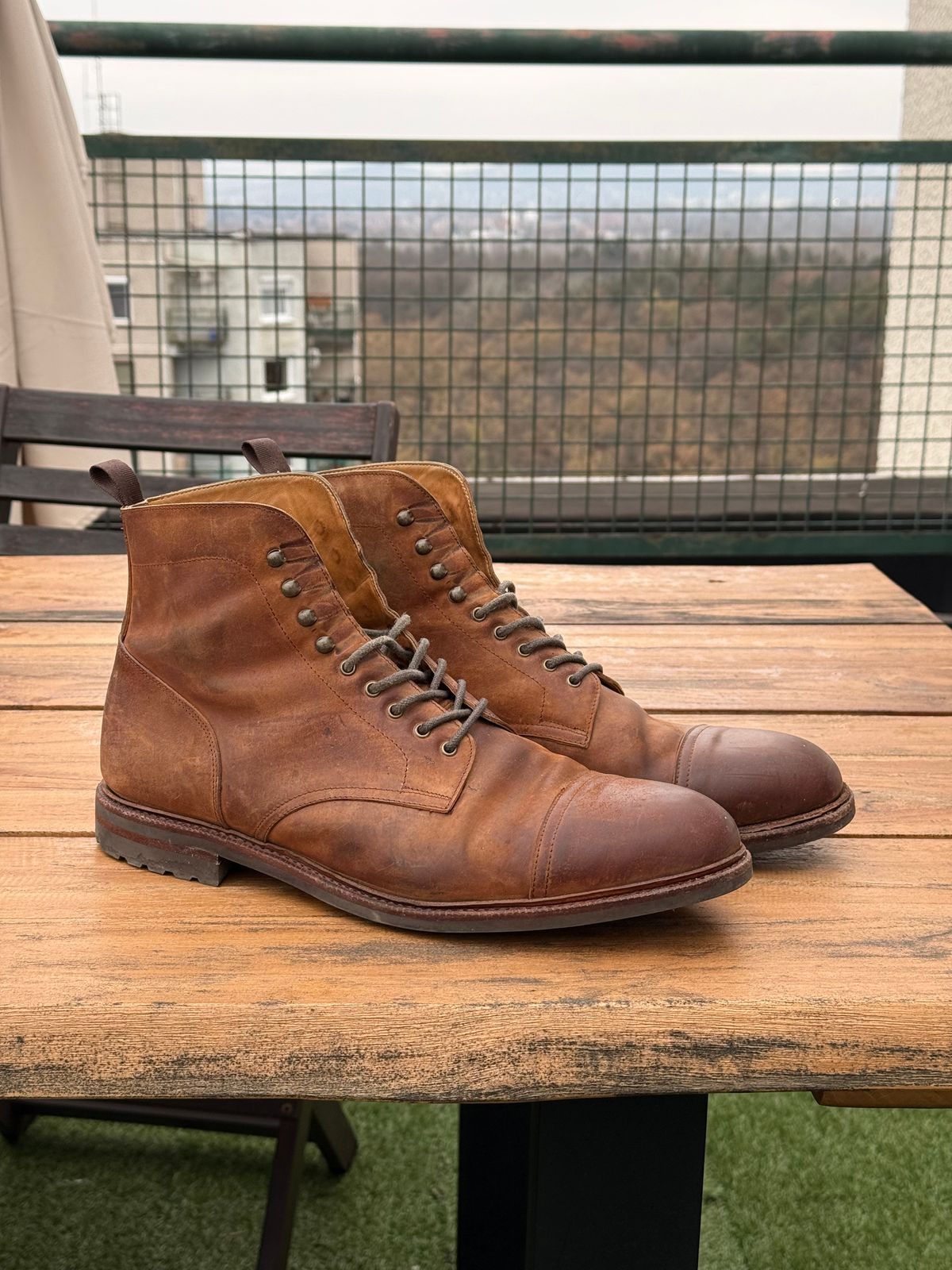 Photo by switchtrue on December 5, 2025 of the Meermin Jumper Boot in Tobacco Waxy Shell Cordovan.