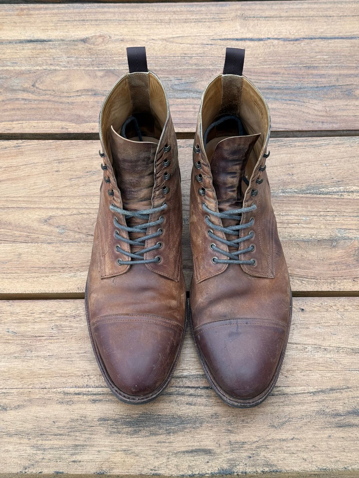 Photo by switchtrue on December 5, 2025 of the Meermin Jumper Boot in Tobacco Waxy Shell Cordovan.