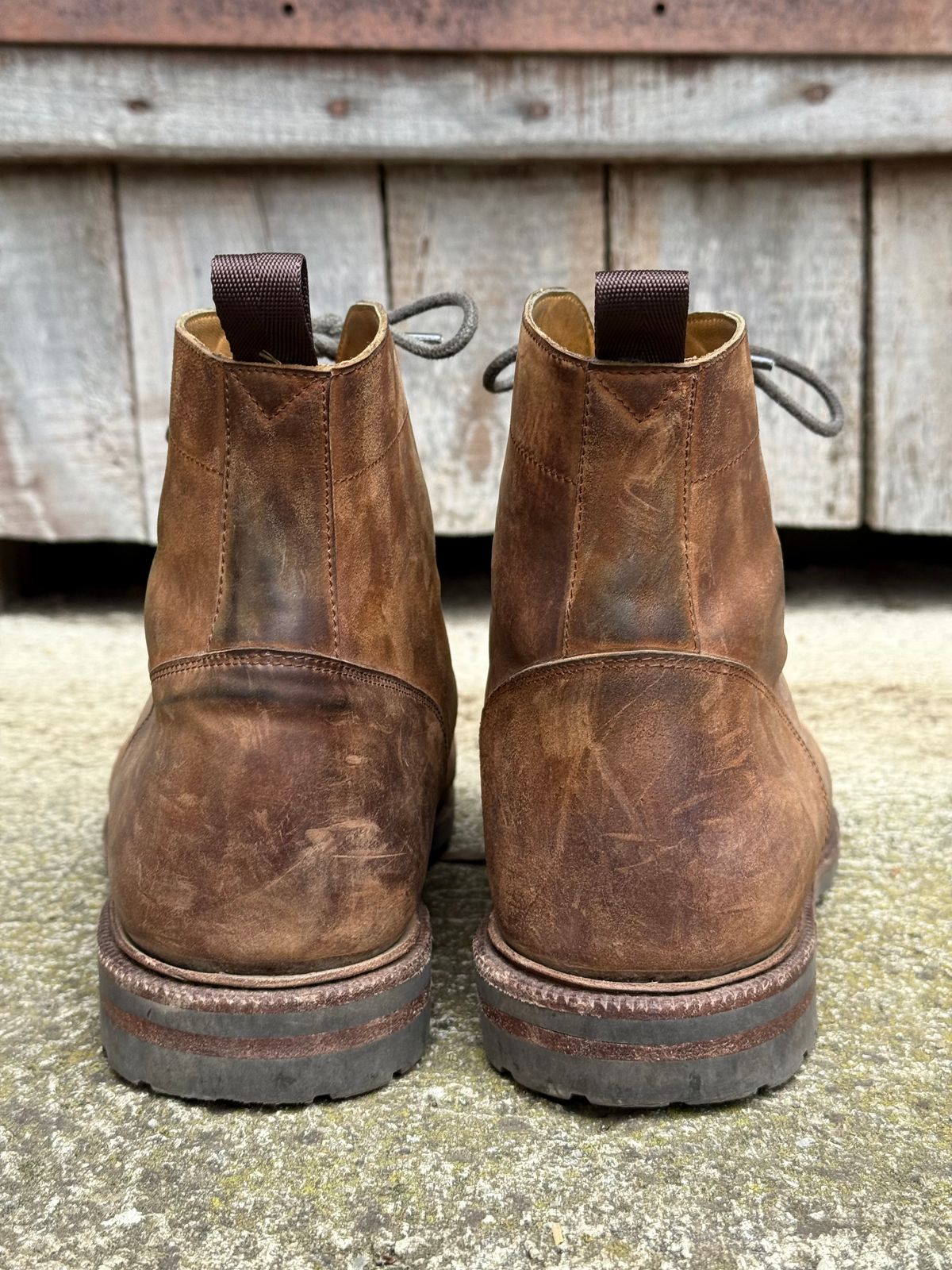 Photo by switchtrue on January 1, 2026 of the Meermin Jumper Boot in Tobacco Waxy Shell Cordovan.