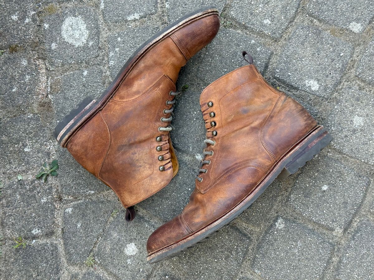 Photo by switchtrue on April 4, 2026 of the Meermin Jumper Boot in Tobacco Waxy Shell Cordovan.