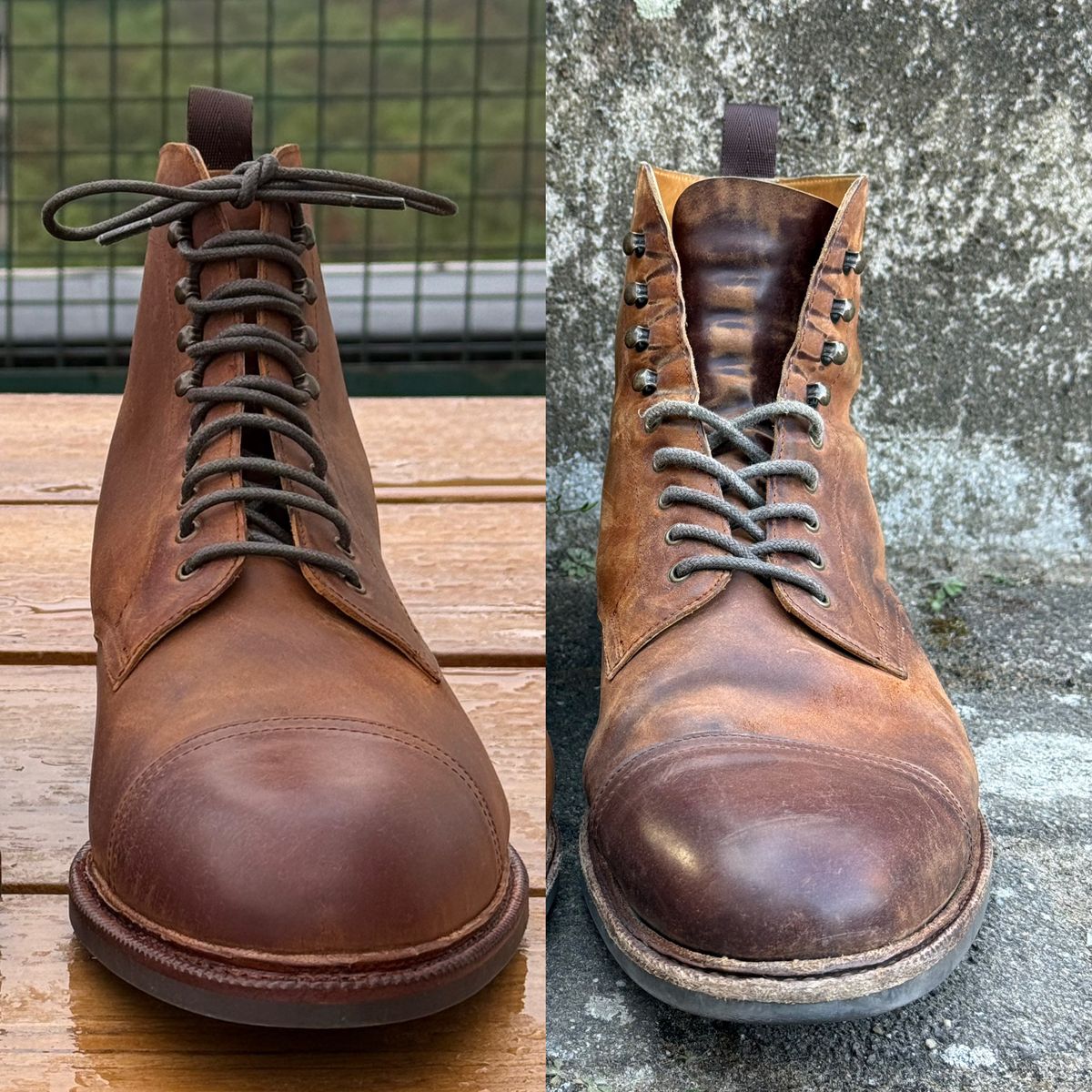 Photo by switchtrue on April 4, 2026 of the Meermin Jumper Boot in Tobacco Waxy Shell Cordovan.