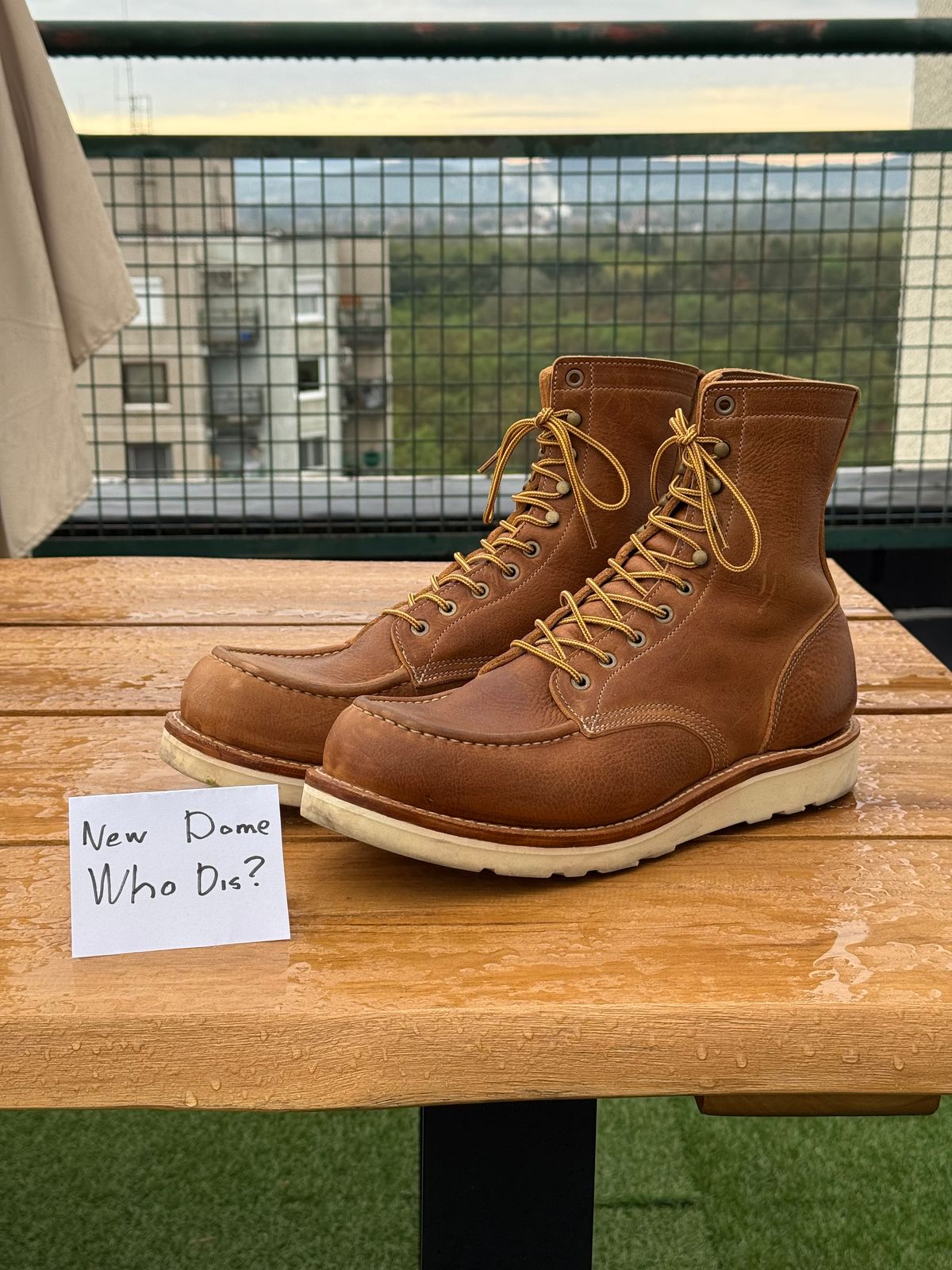 Photo by switchtrue on October 1, 2025 of the Truman Upland Boot in British Tan Grizzly.