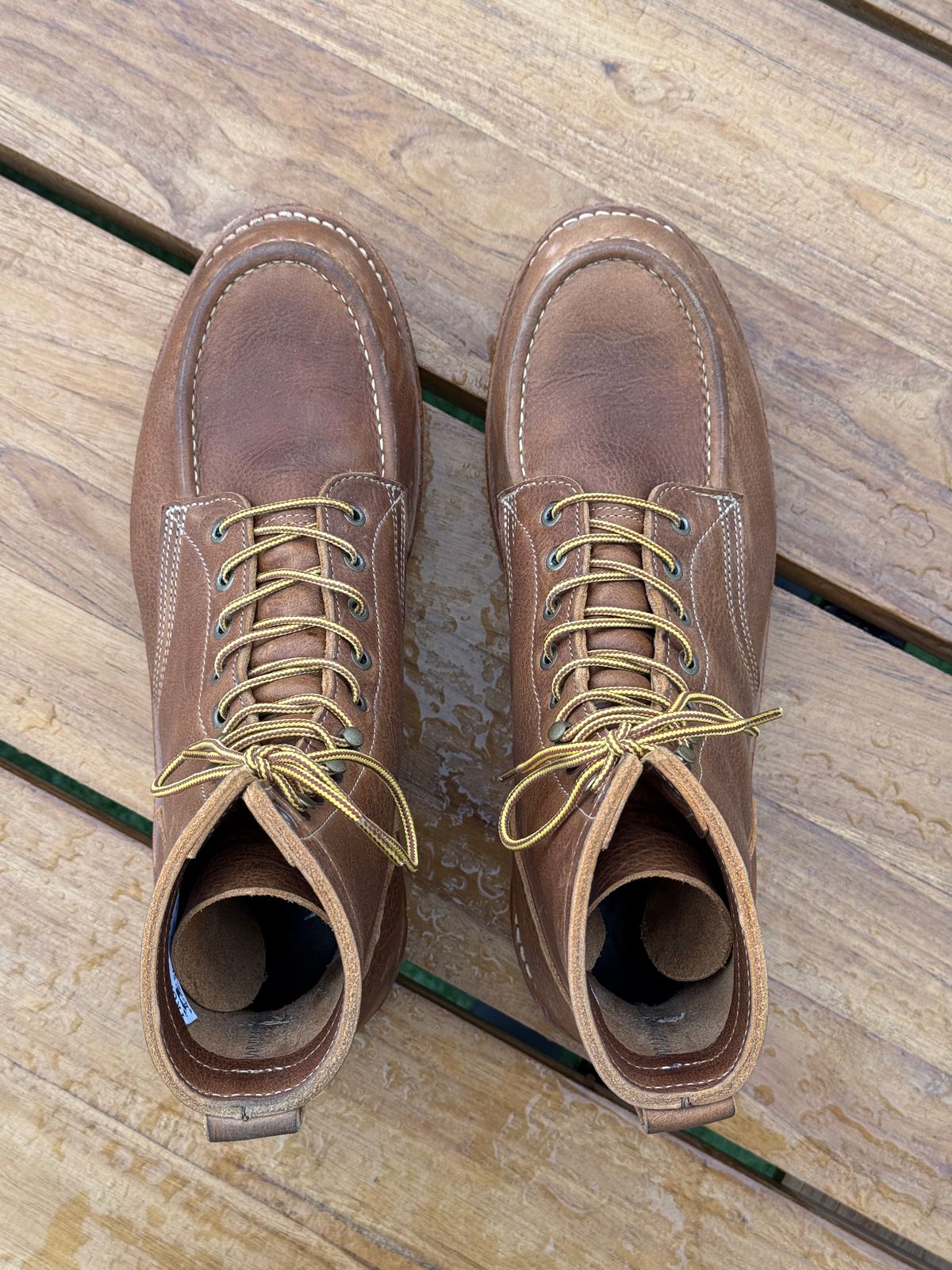 Photo by switchtrue on October 1, 2025 of the Truman Upland Boot in British Tan Grizzly.