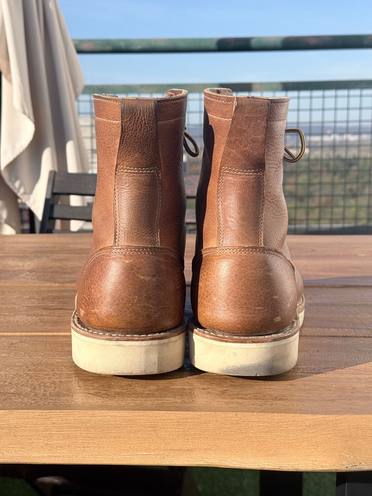 Photo by switchtrue on November 5, 2025 of the Truman Upland Boot in British Tan Grizzly.