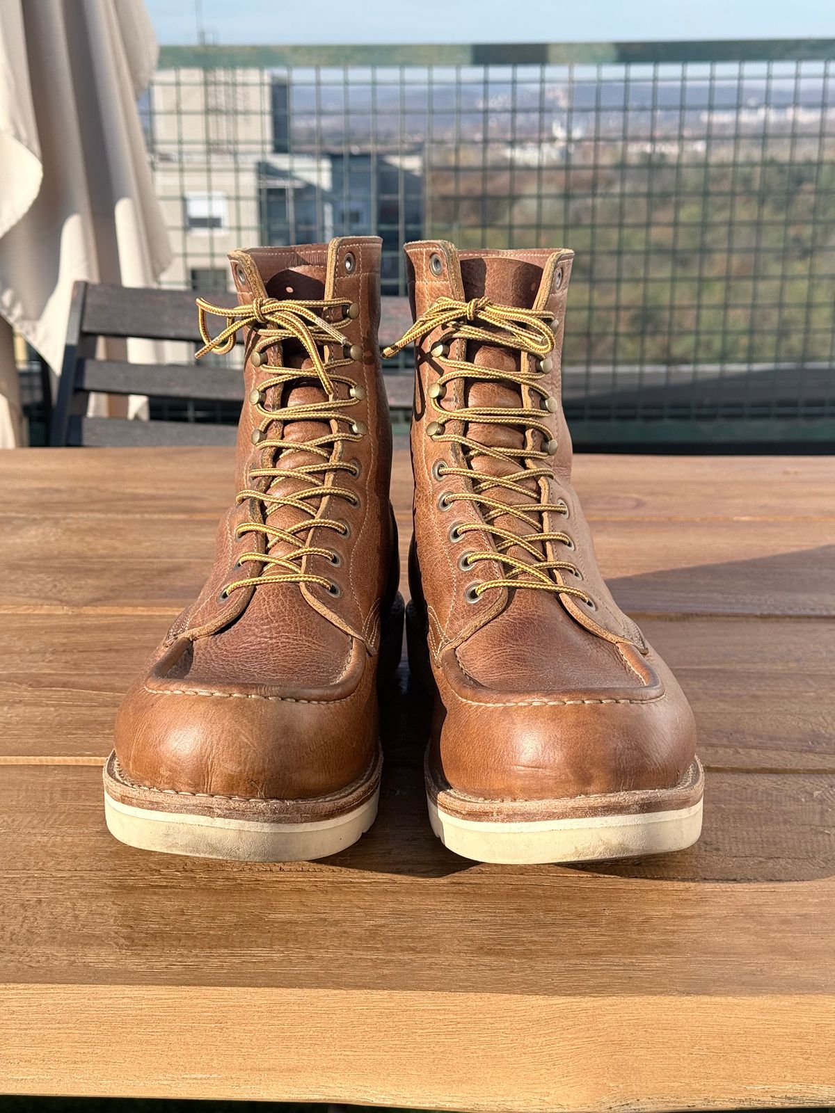 Photo by switchtrue on November 5, 2025 of the Truman Upland Boot in British Tan Grizzly.