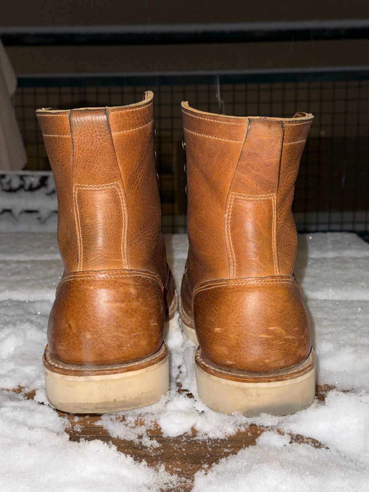 Photo by switchtrue on January 5, 2026 of the Truman Upland Boot in British Tan Grizzly.