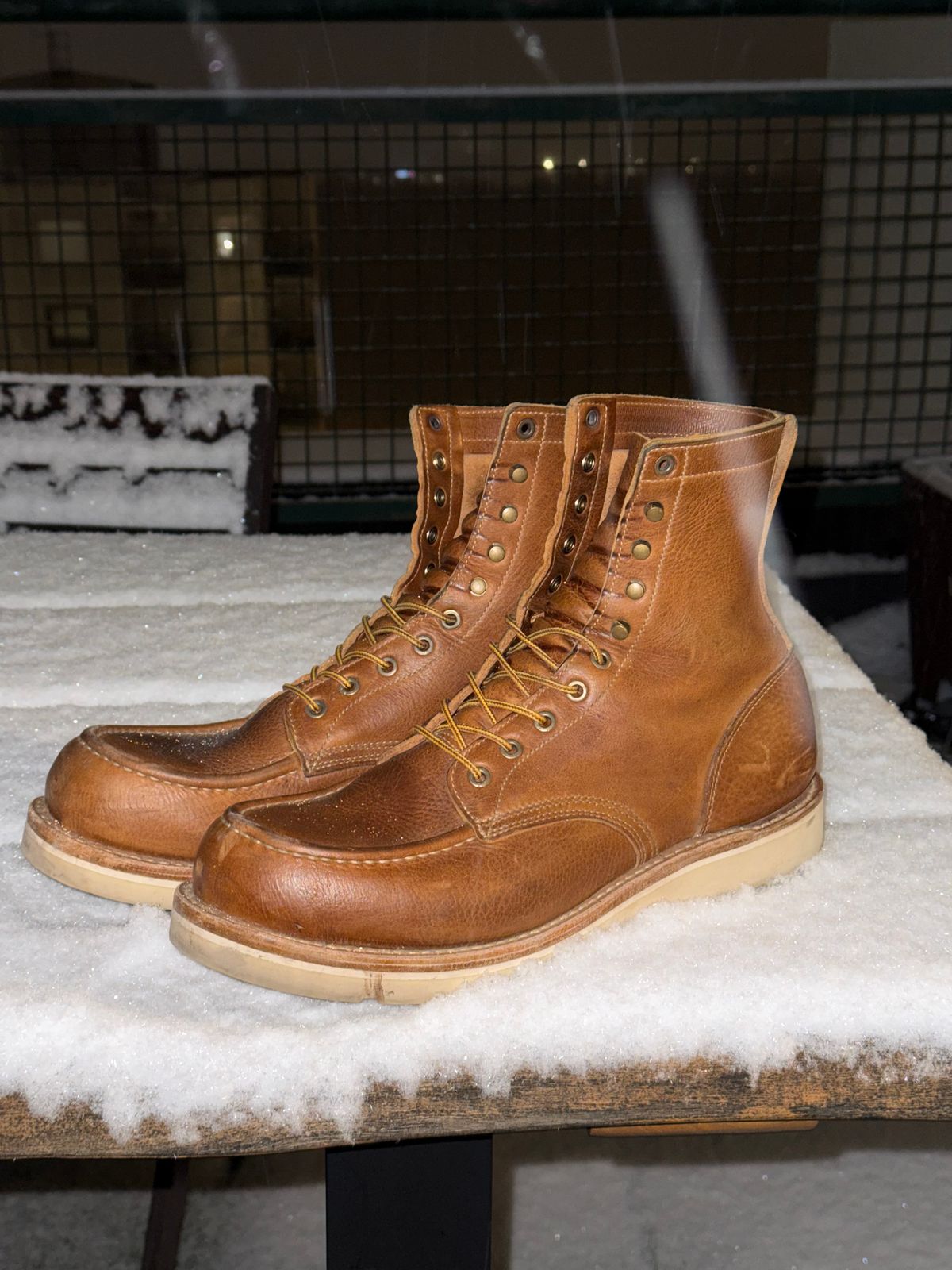 Photo by switchtrue on January 5, 2026 of the Truman Upland Boot in British Tan Grizzly.