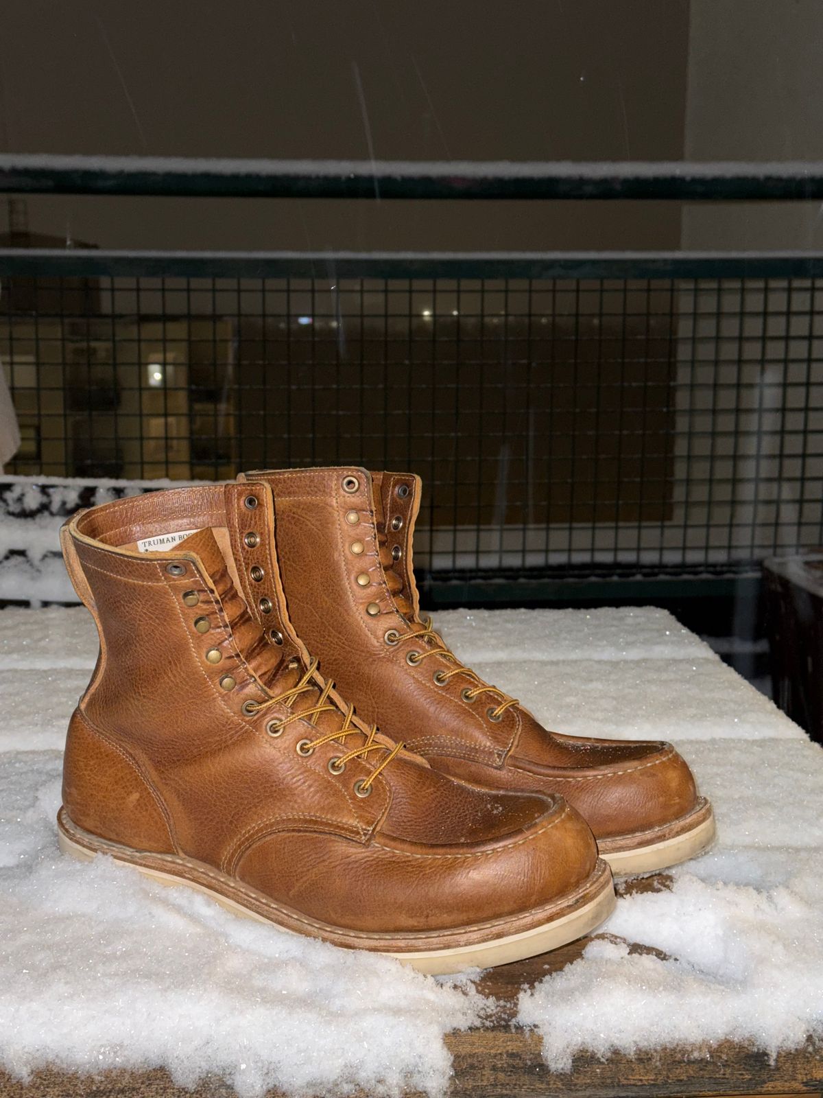 Photo by switchtrue on January 5, 2026 of the Truman Upland Boot in British Tan Grizzly.