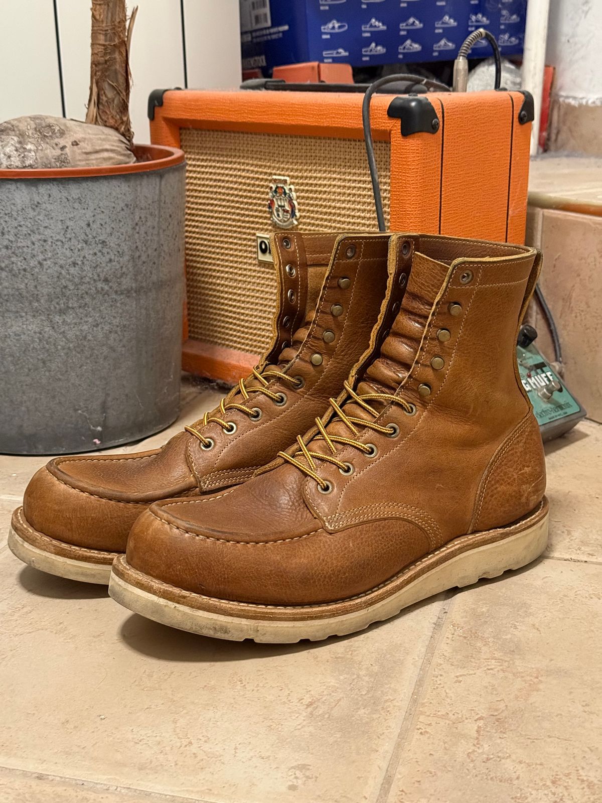 Photo by switchtrue on March 5, 2026 of the Truman Upland Boot in British Tan Grizzly.