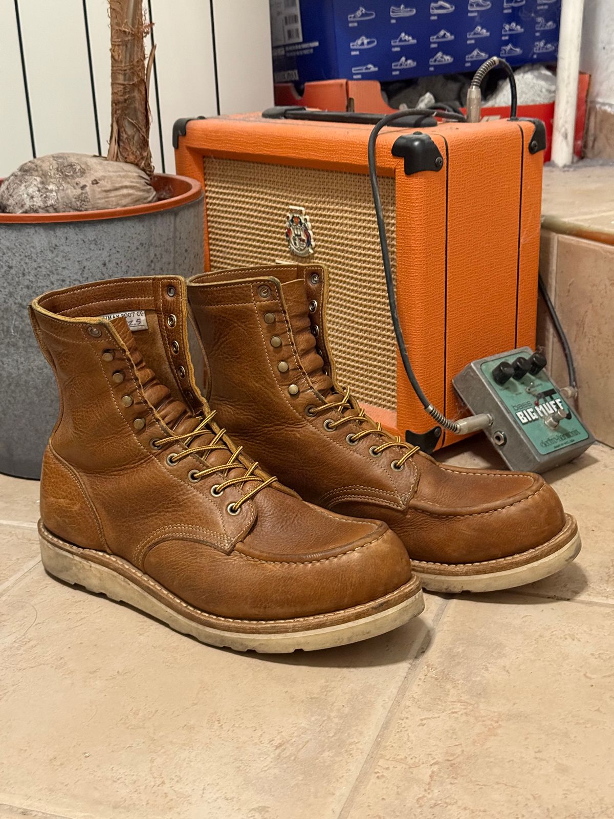 Photo by switchtrue on March 5, 2026 of the Truman Upland Boot in British Tan Grizzly.