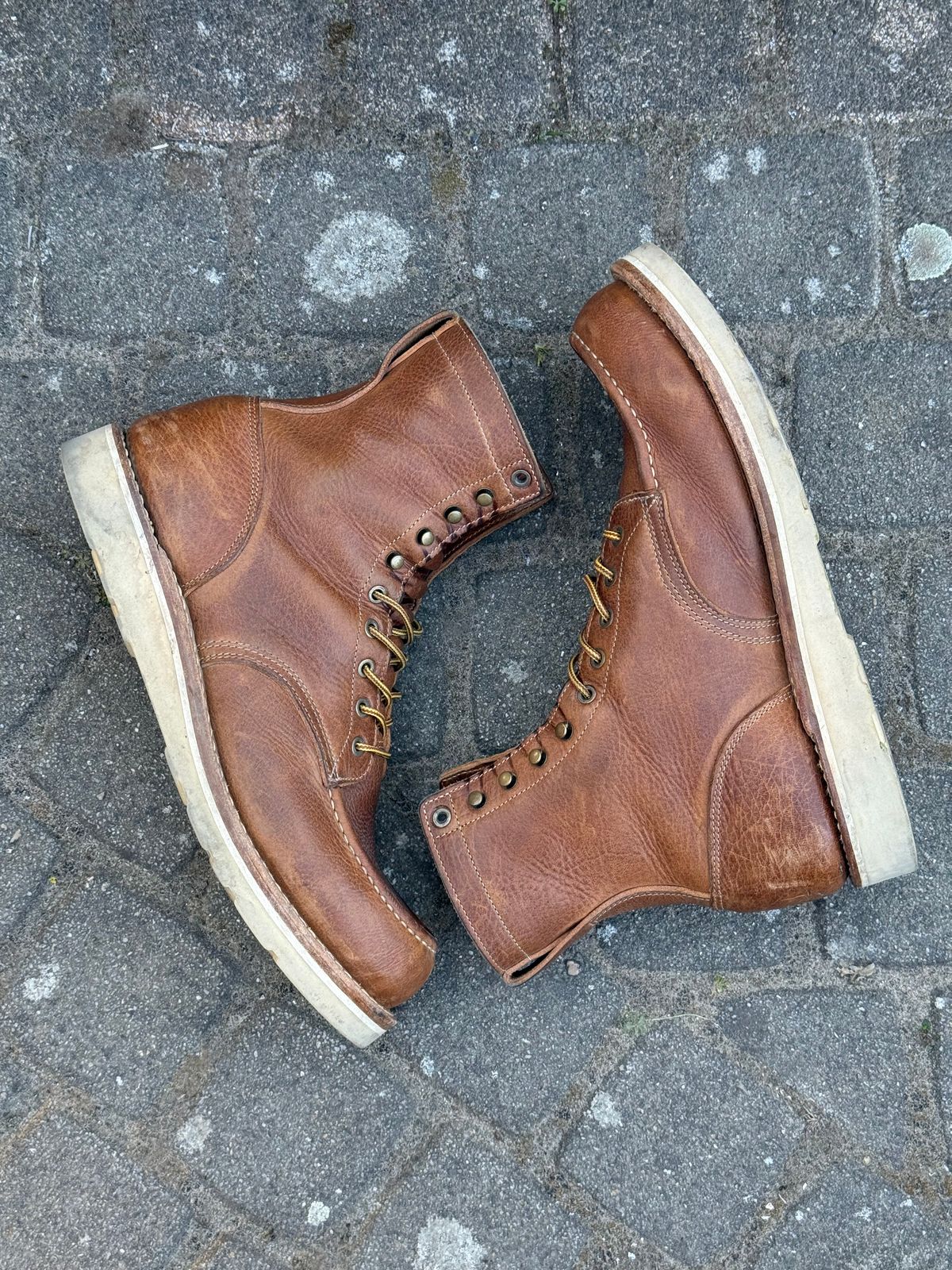 Photo by switchtrue on April 4, 2026 of the Truman Upland Boot in British Tan Grizzly.