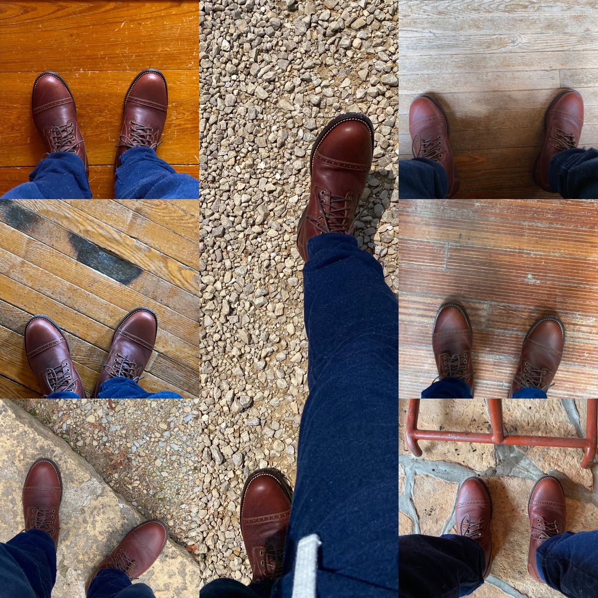 Photo by chris.8888 on June 17, 2025 of the Caswell Boot Company 1912 Russet Marching Shoe Reproduction in Gallun Red Waxy Bridger Elk.