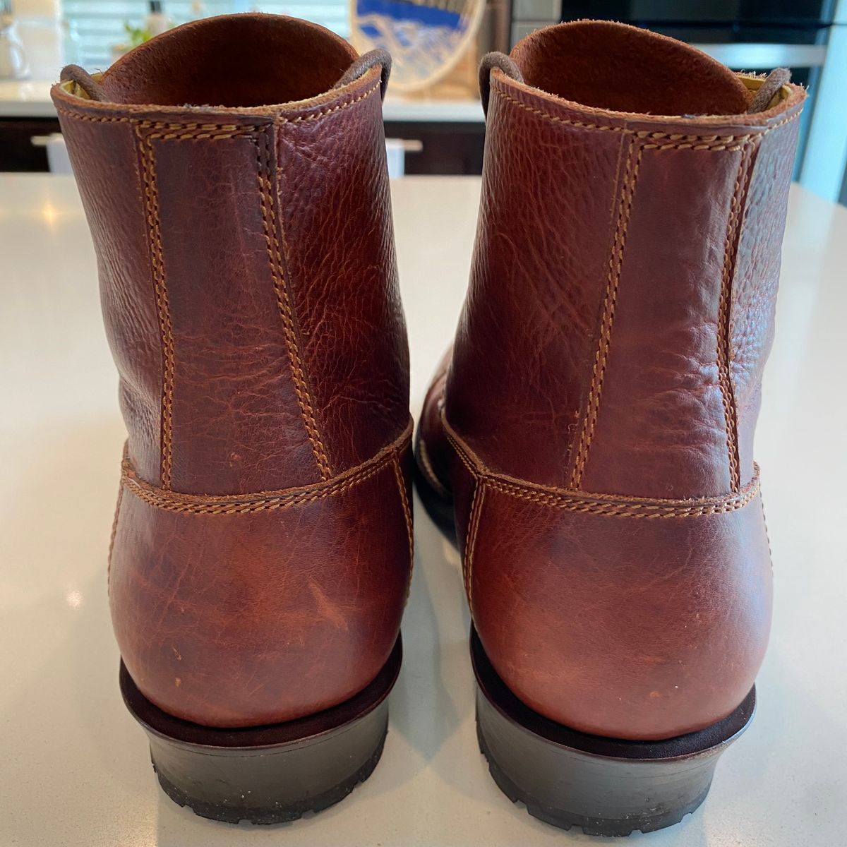 Photo by chris.8888 on July 6, 2025 of the Caswell Boot Company 1912 Russet Marching Shoe Reproduction in Gallun Red Waxy Bridger Elk.