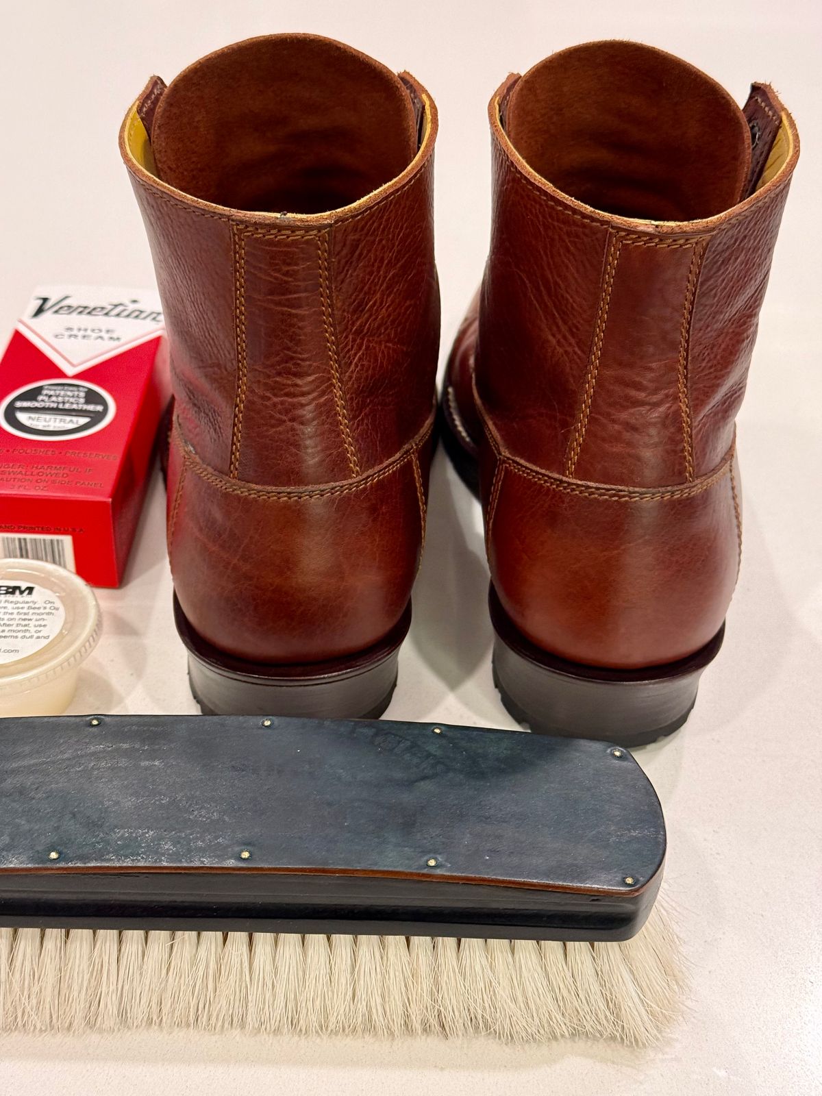 Photo by chris.8888 on September 14, 2025 of the Caswell Boot Company 1912 Russet Marching Shoe Reproduction in Gallun Red Waxy Bridger Elk.