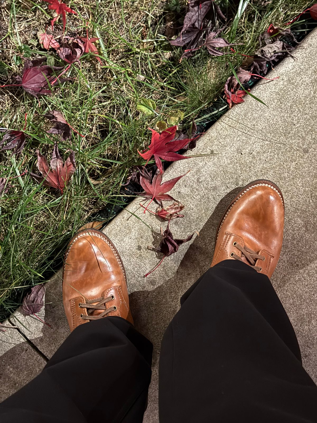 Photo by chris.8888 on November 19, 2025 of the Oldspeed MFG Service Boot 6” in Horween Russet Horsehide Strips.