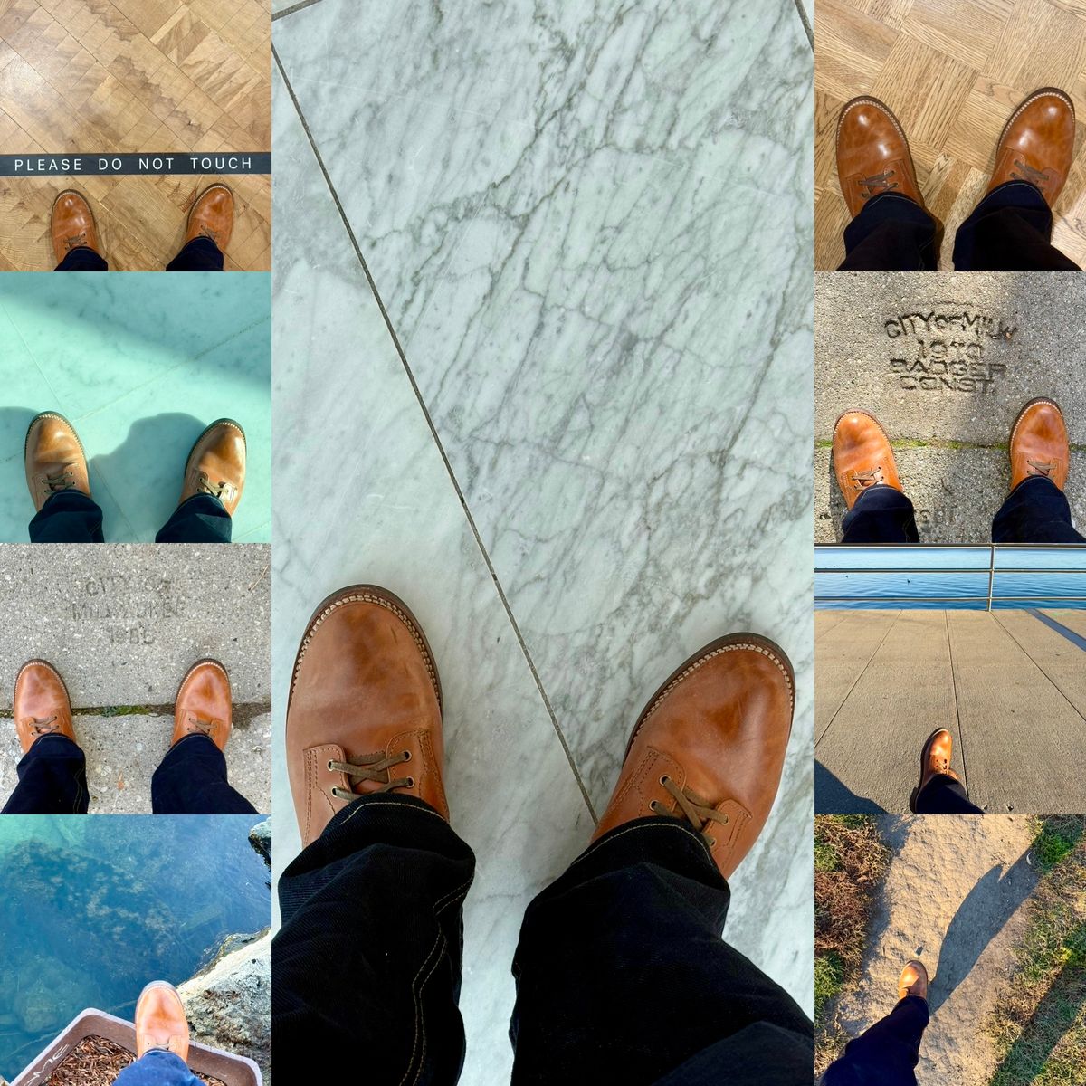 Photo by chris.8888 on November 23, 2025 of the Oldspeed MFG Service Boot 6” in Horween Russet Horsehide Strips.