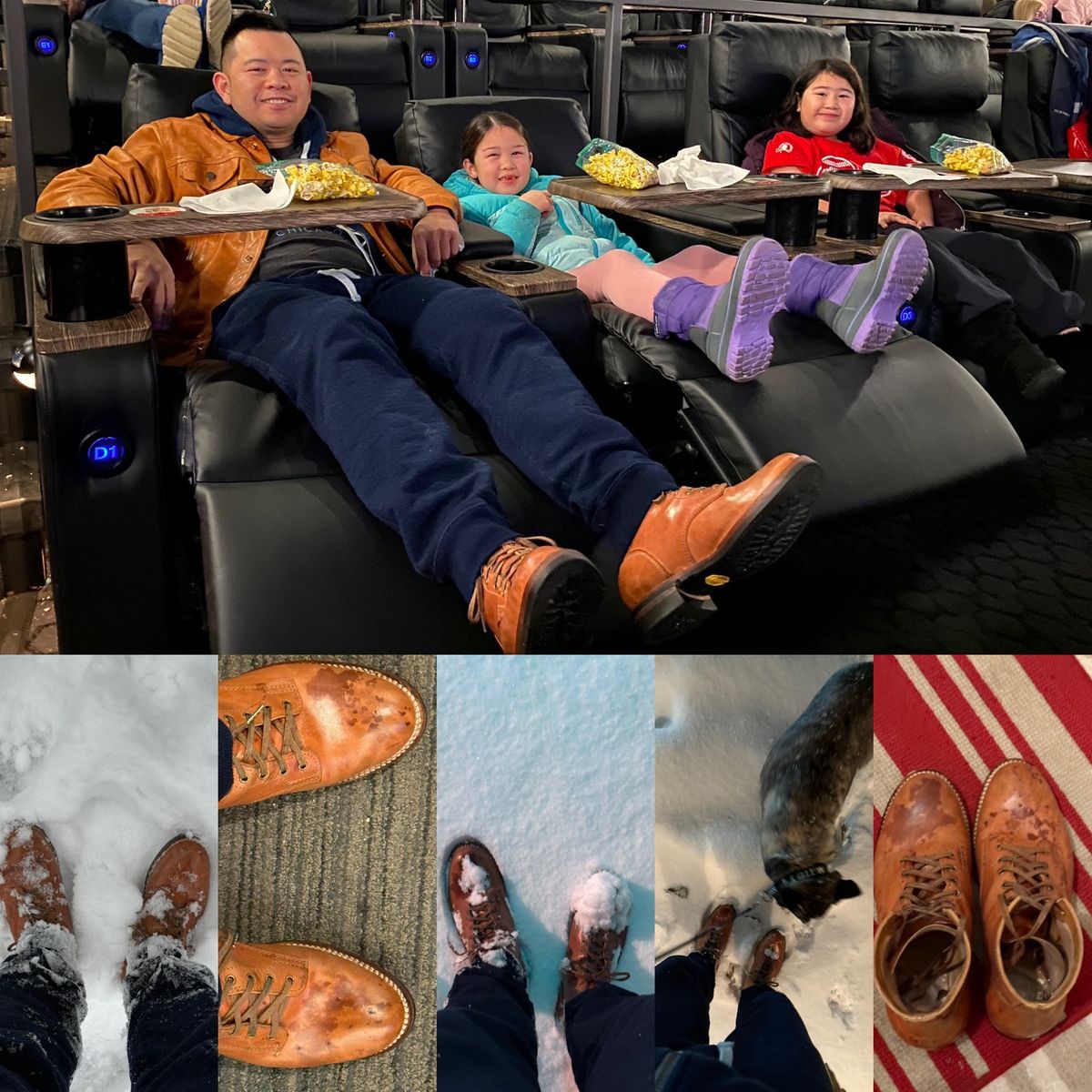 Photo by chris.8888 on November 30, 2025 of the Oldspeed MFG Service Boot 6” in Horween Russet Horsehide Strips.