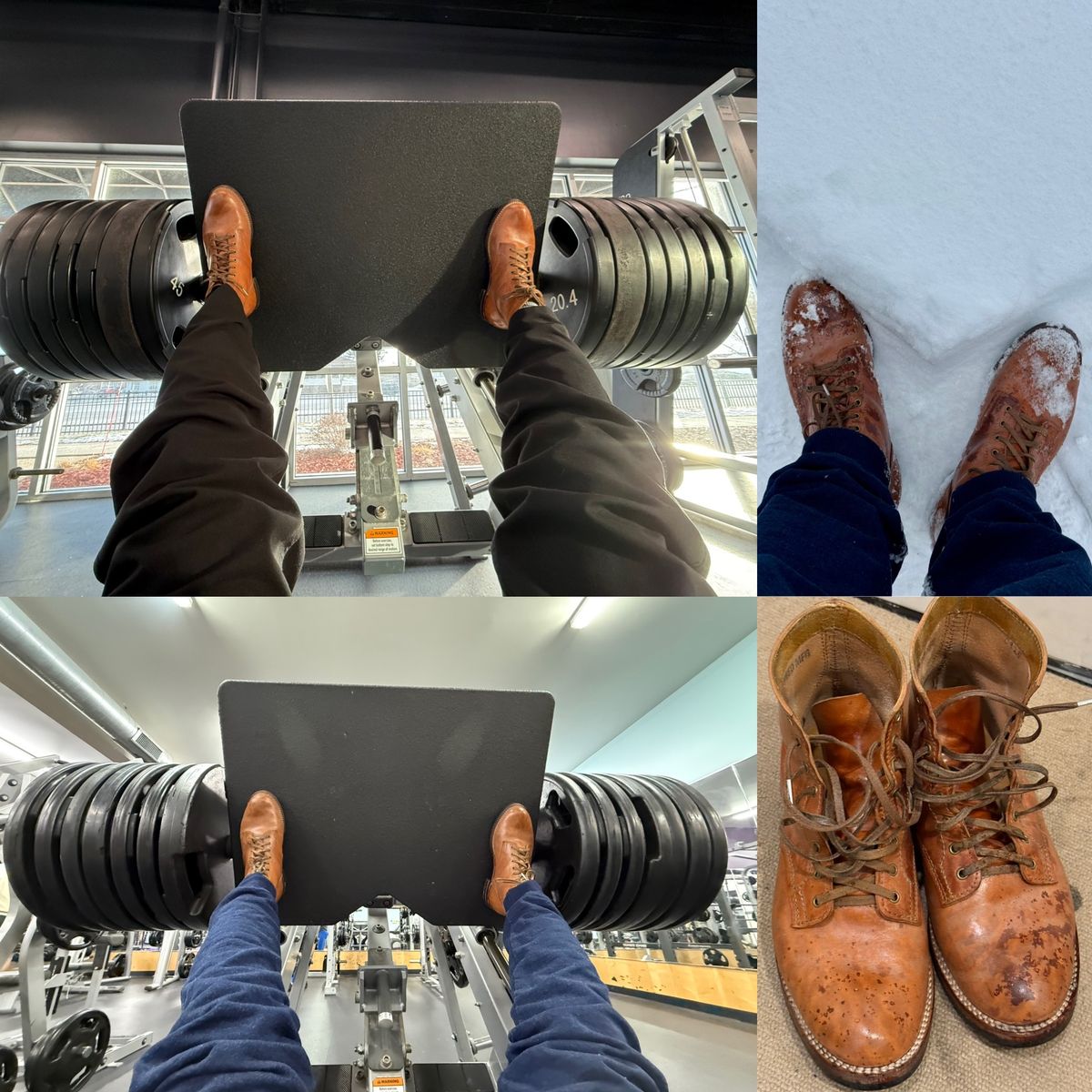 Photo by chris.8888 on January 17, 2026 of the Oldspeed MFG Service Boot 6” in Horween Russet Horsehide Strips.