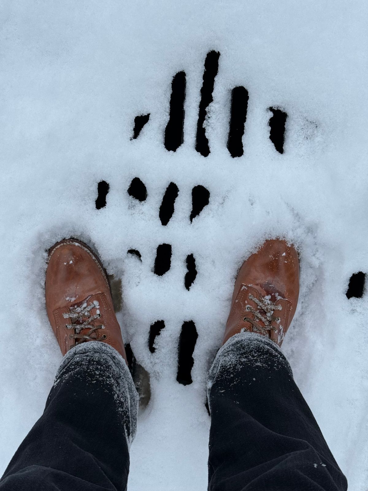 Photo by chris.8888 on January 25, 2026 of the Oldspeed MFG Service Boot 6” in Horween Russet Horsehide Strips.