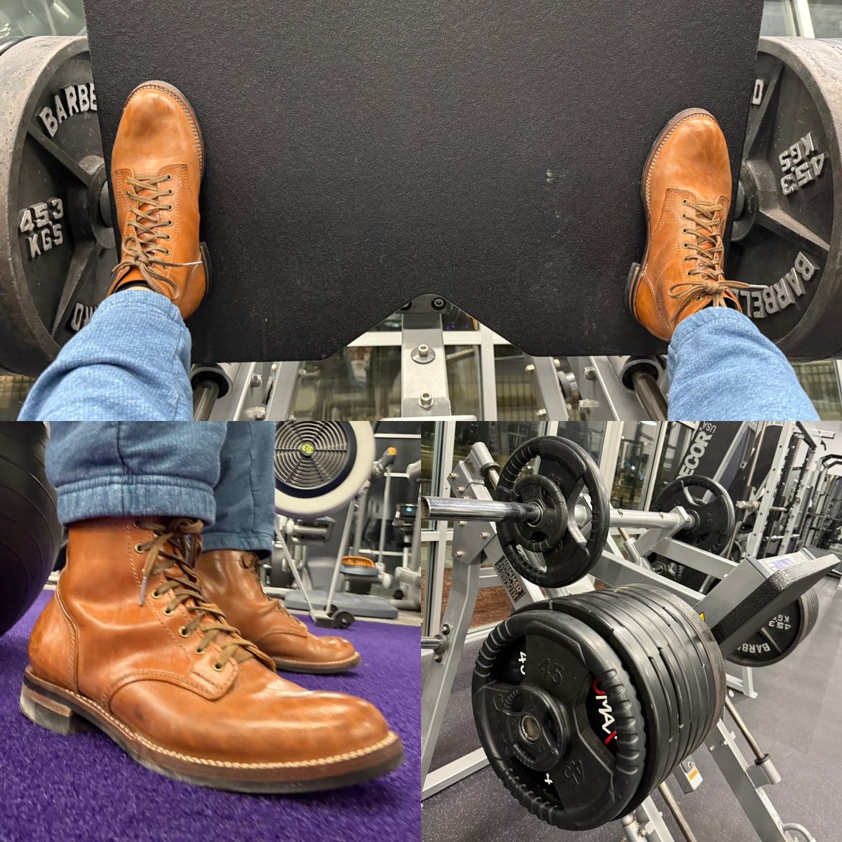 Photo by chris.8888 on February 12, 2026 of the Oldspeed MFG Service Boot 6” in Horween Russet Horsehide Strips.