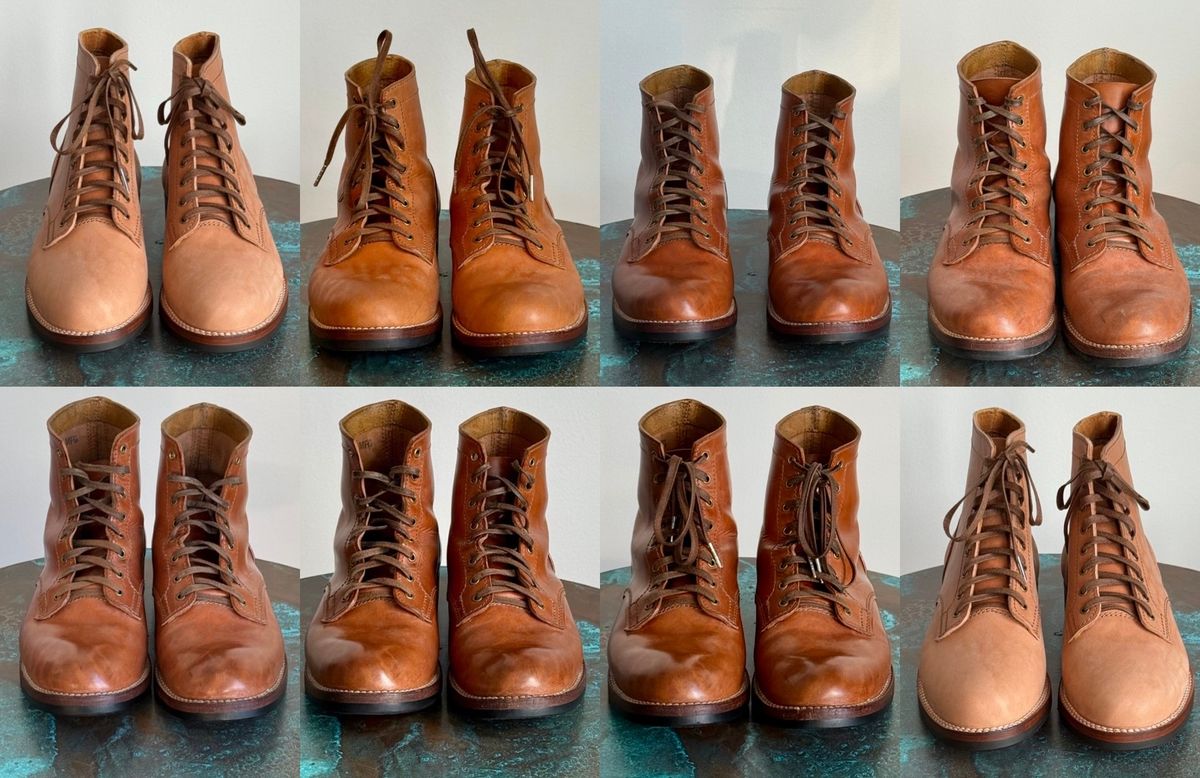 Photo by chris.8888 on March 30, 2026 of the Oldspeed MFG Service Boot 6” in Horween Russet Horsehide Strips.