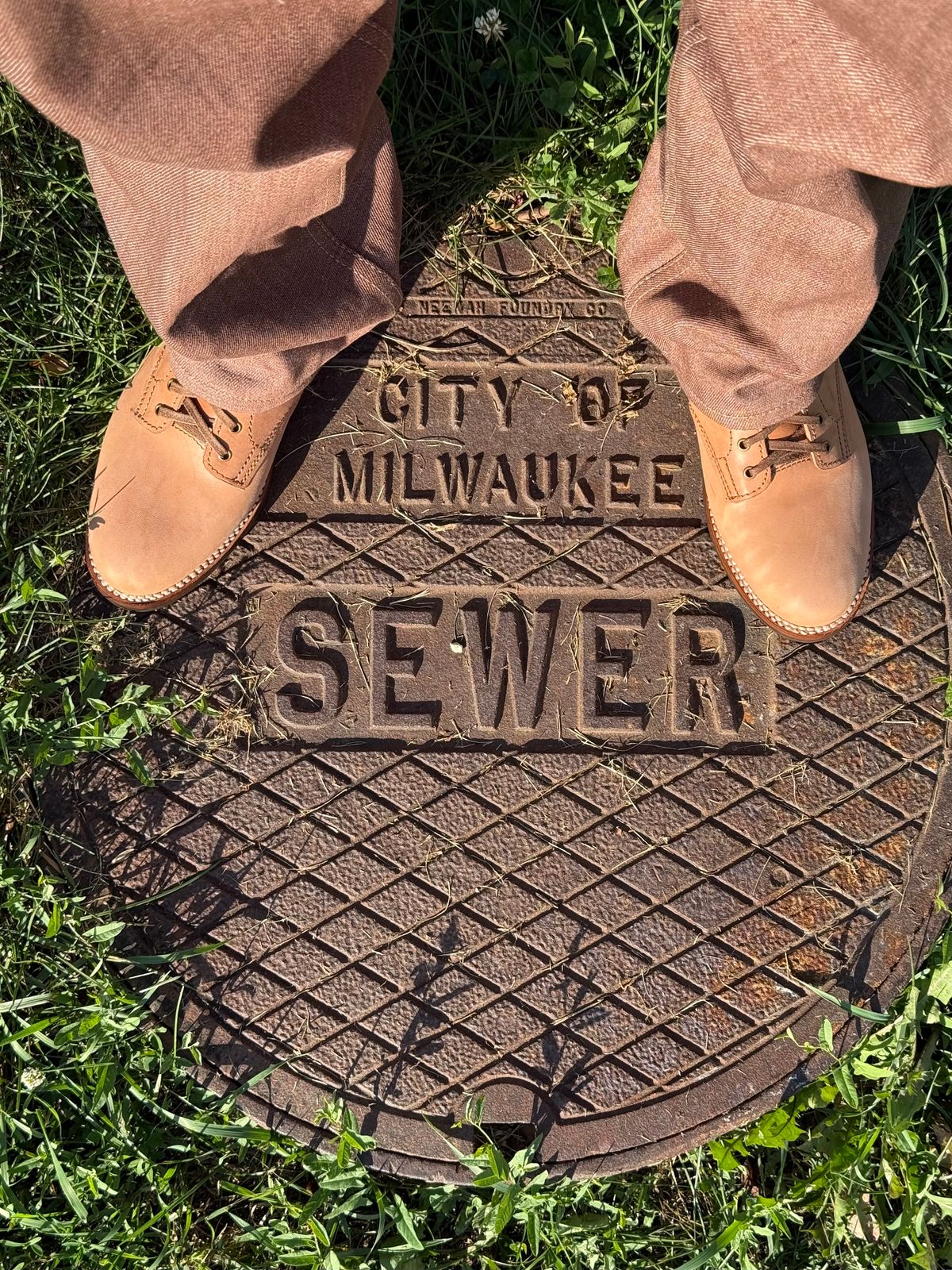Photo by chris.8888 on October 2, 2025 of the Oldspeed Service Boot 6” in Horween Russet Horsehide Strips.