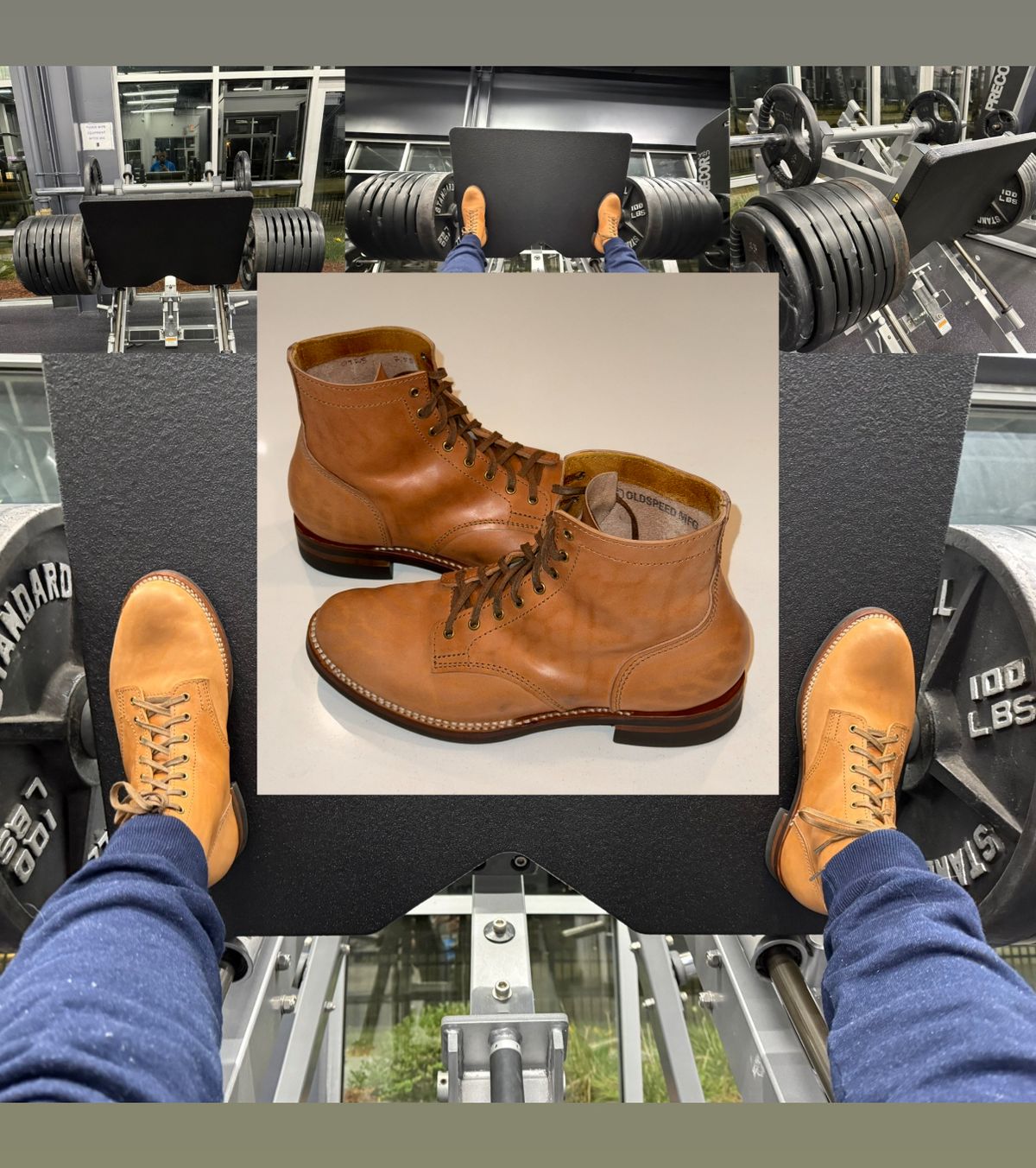 Photo by chris.8888 on October 13, 2025 of the Oldspeed Service Boot 6” in Horween Russet Horsehide Strips.