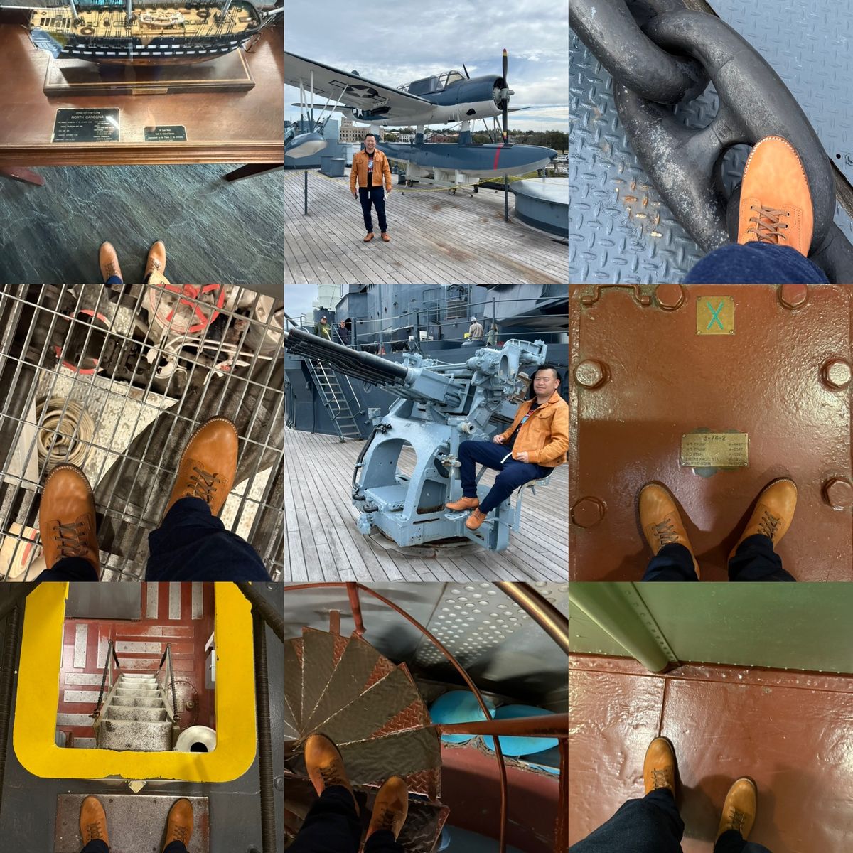 Photo by chris.8888 on October 26, 2025 of the Oldspeed Service Boot 6” in Horween Russet Horsehide Strips.