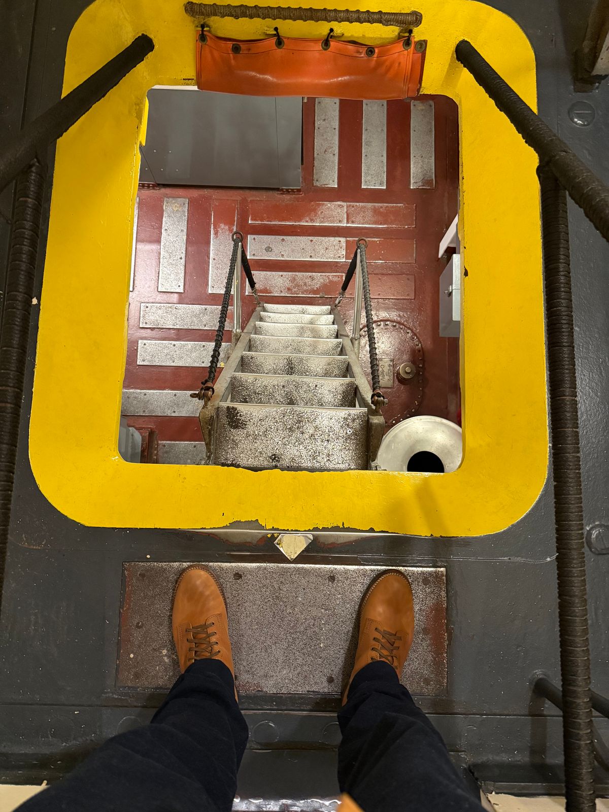 Photo by chris.8888 on October 26, 2025 of the Oldspeed Service Boot 6” in Horween Russet Horsehide Strips.