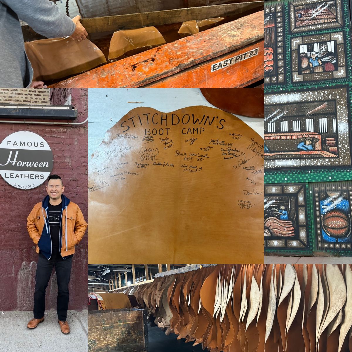 Photo by chris.8888 on November 7, 2025 of the Oldspeed Service Boot 6” in Horween Russet Horsehide Strips.