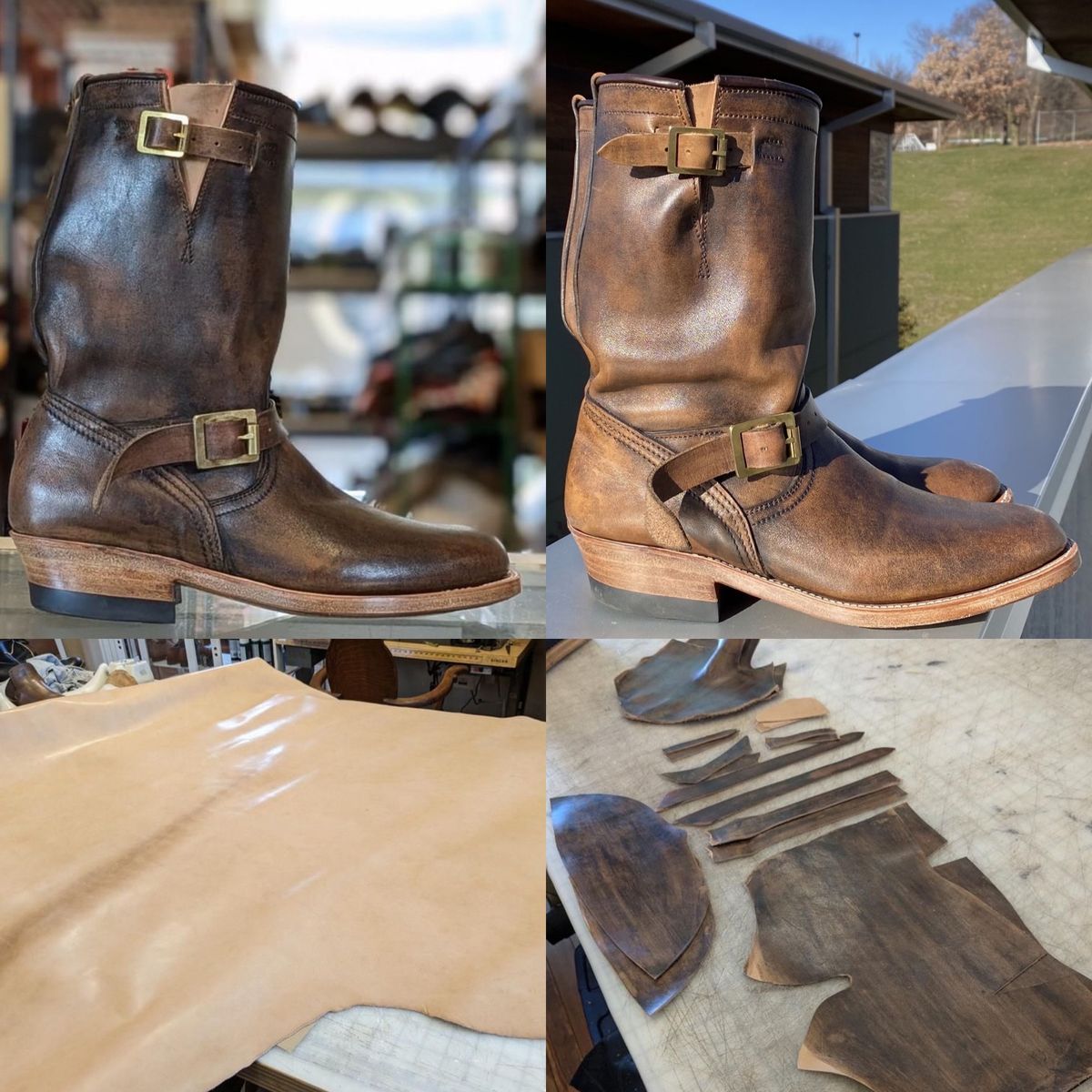 Photo by chris.8888 on December 1, 2024 of the Unsung U 22-2 Engineer Boot in Horween Chelsea Horsefront.