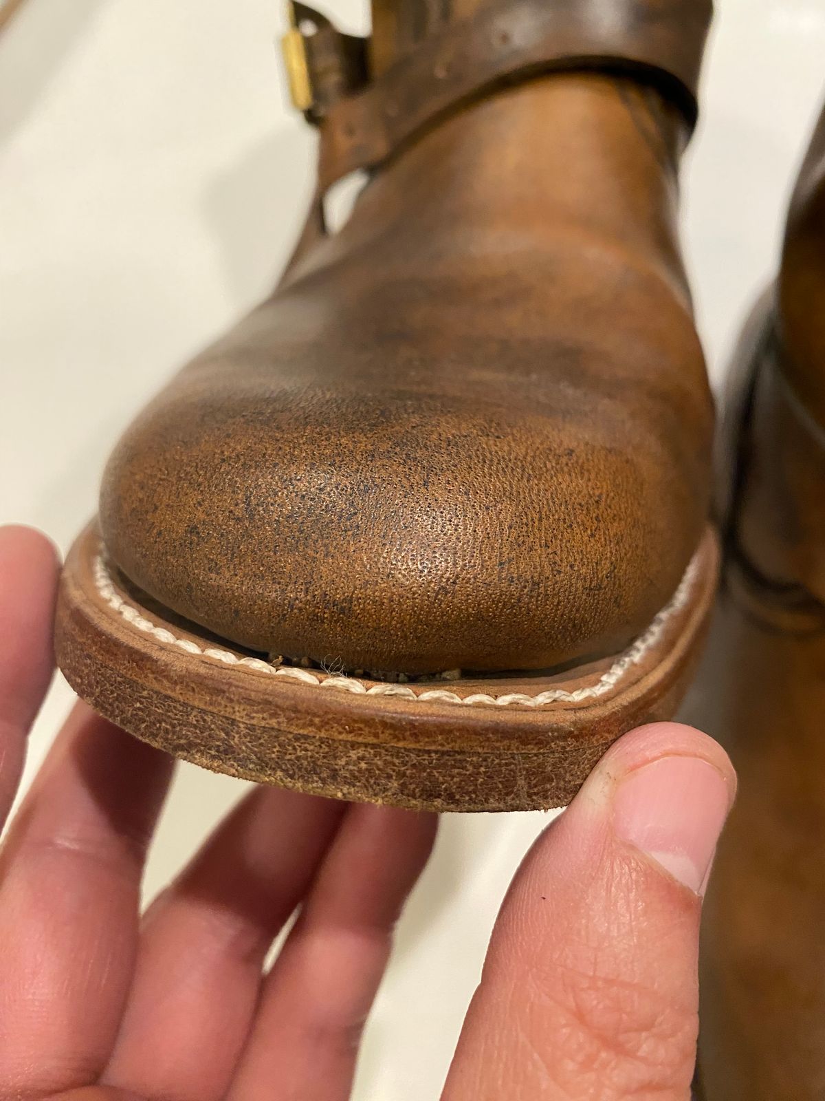 Photo by chris.8888 on May 12, 2025 of the Unsung U 22-2 Engineer Boot in Horween Chelsea Horsefront.