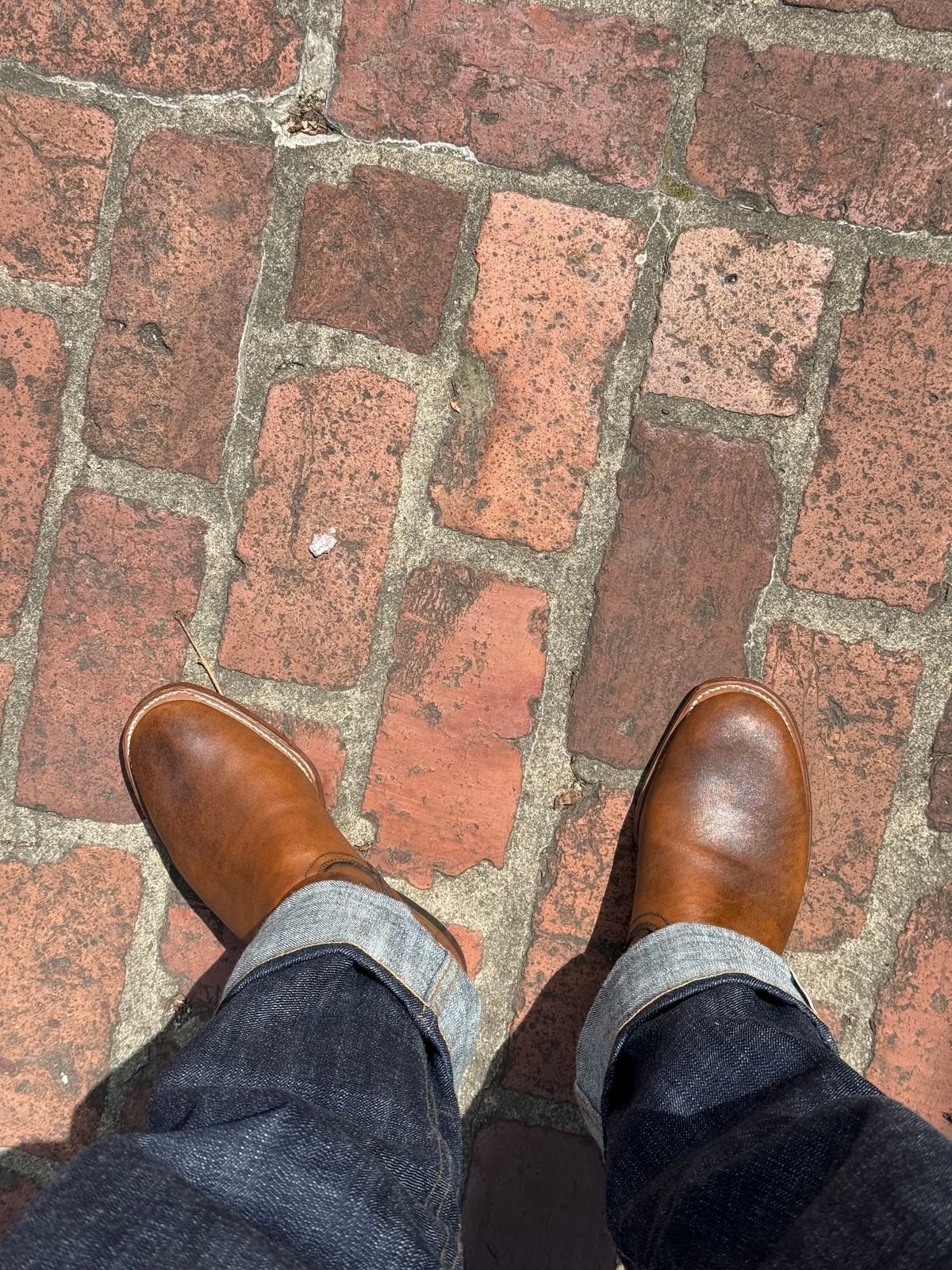 Photo by chris.8888 on April 1, 2026 of the Unsung U 22-2 Engineer Boot in Horween Chelsea Horsefront.